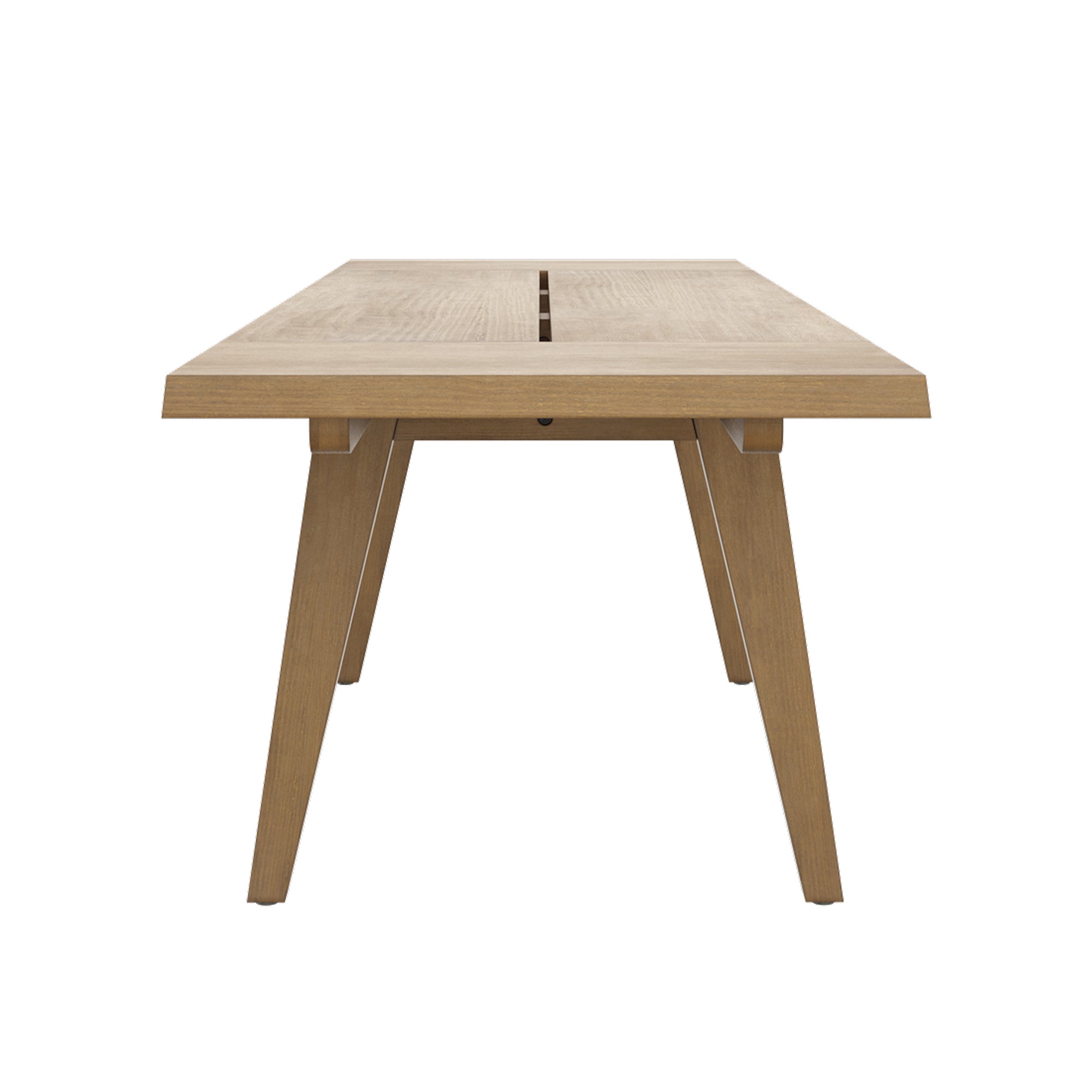 Andy Farmhouse Wooden Dining Table with Leaf Extension - Thumbnail 4