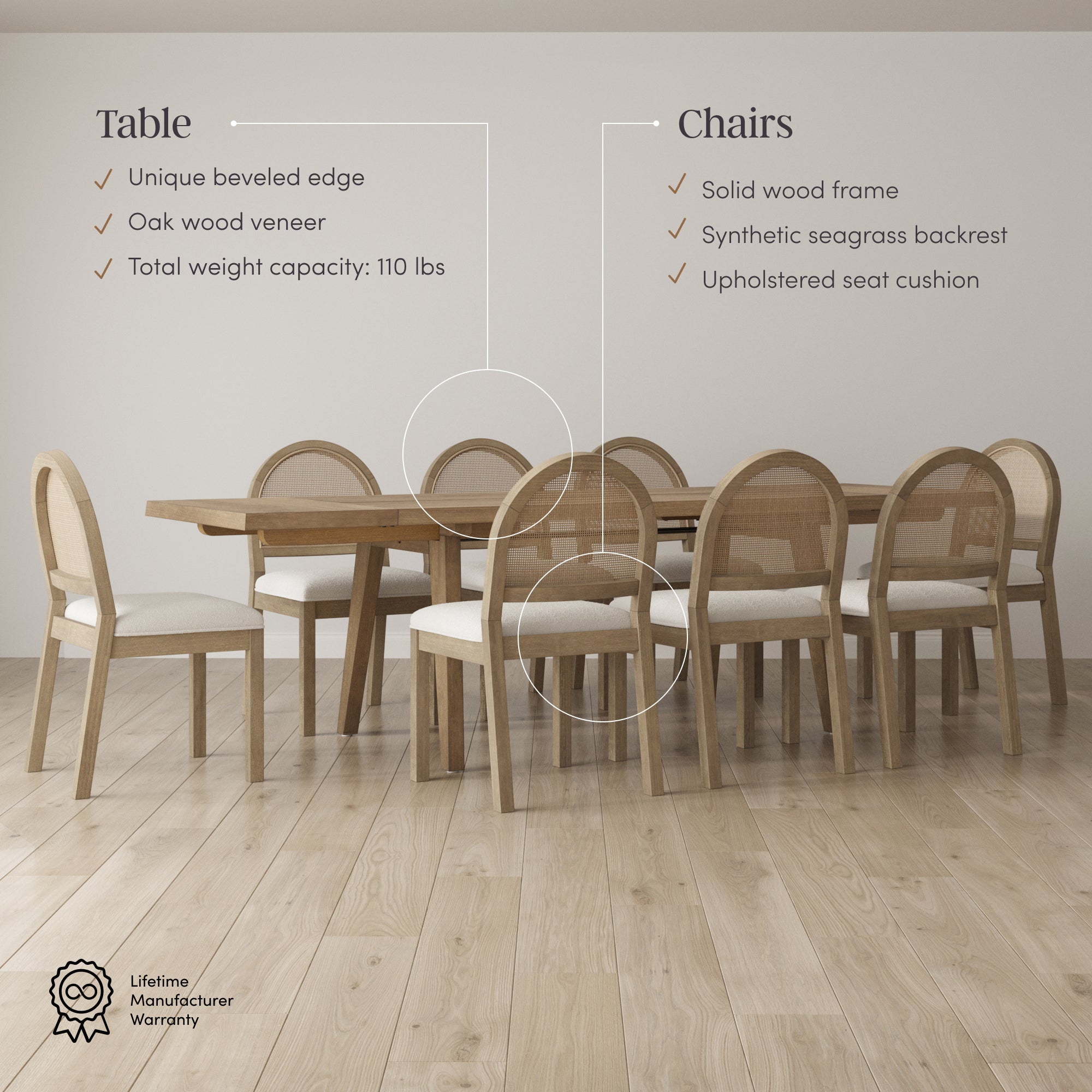 ダイニングテーブル Medea Rattan table Medea メデア 伸長式 ダイニングテーブル ターンリーフ式 アール