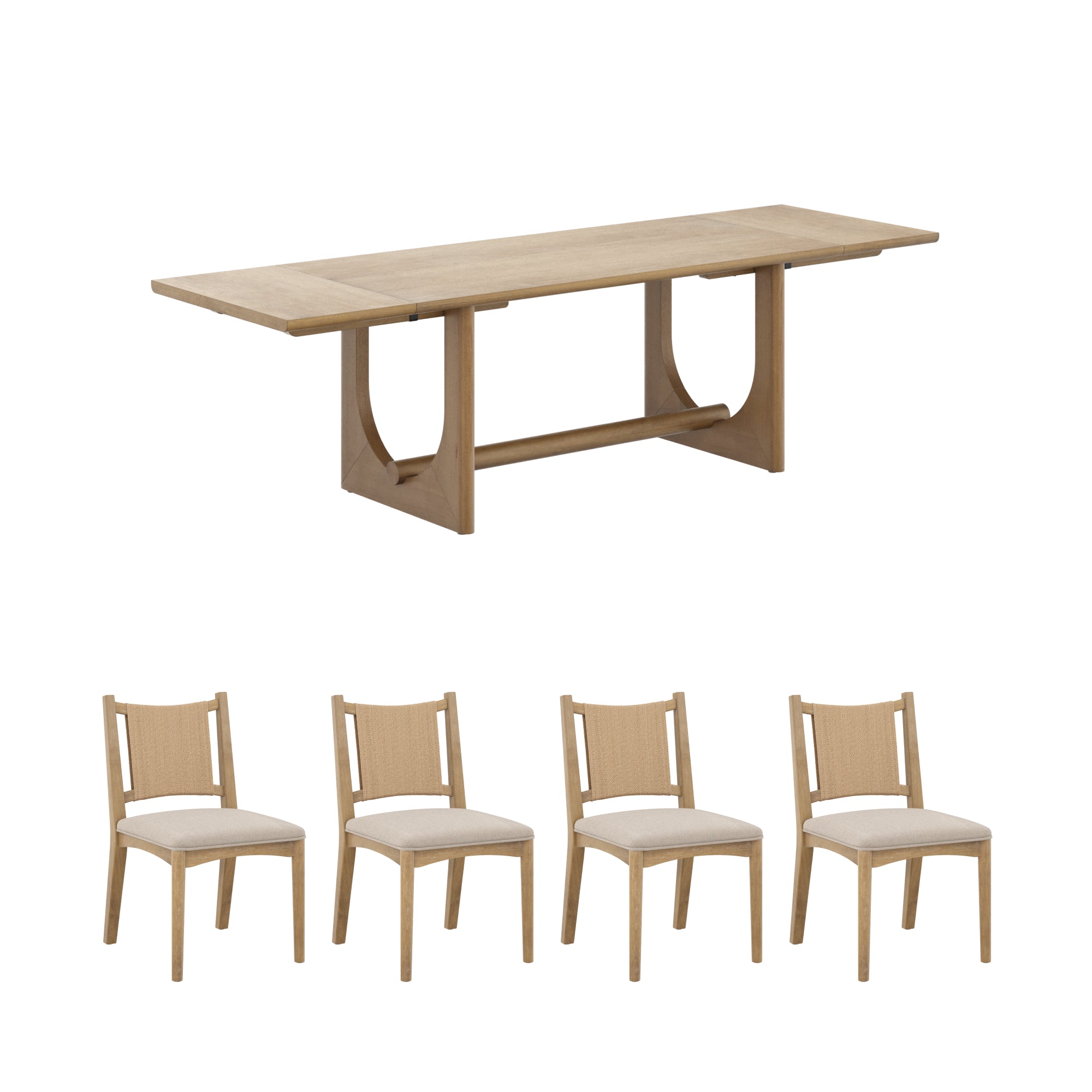 Solace Extendable Dining Table Set - Thumbnail 2