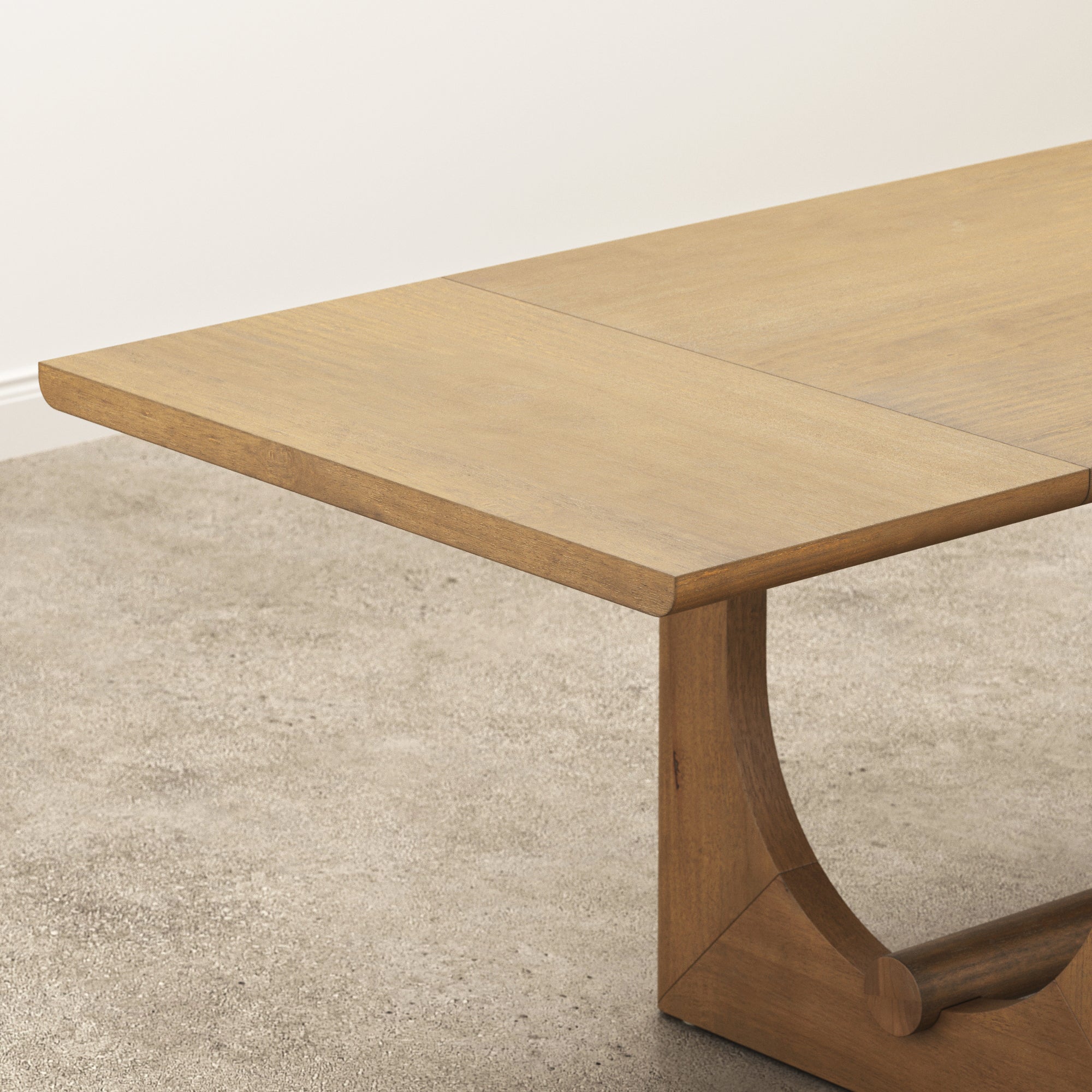 Wood Dining Room Table with Leaf Extension - Thumbnail 2