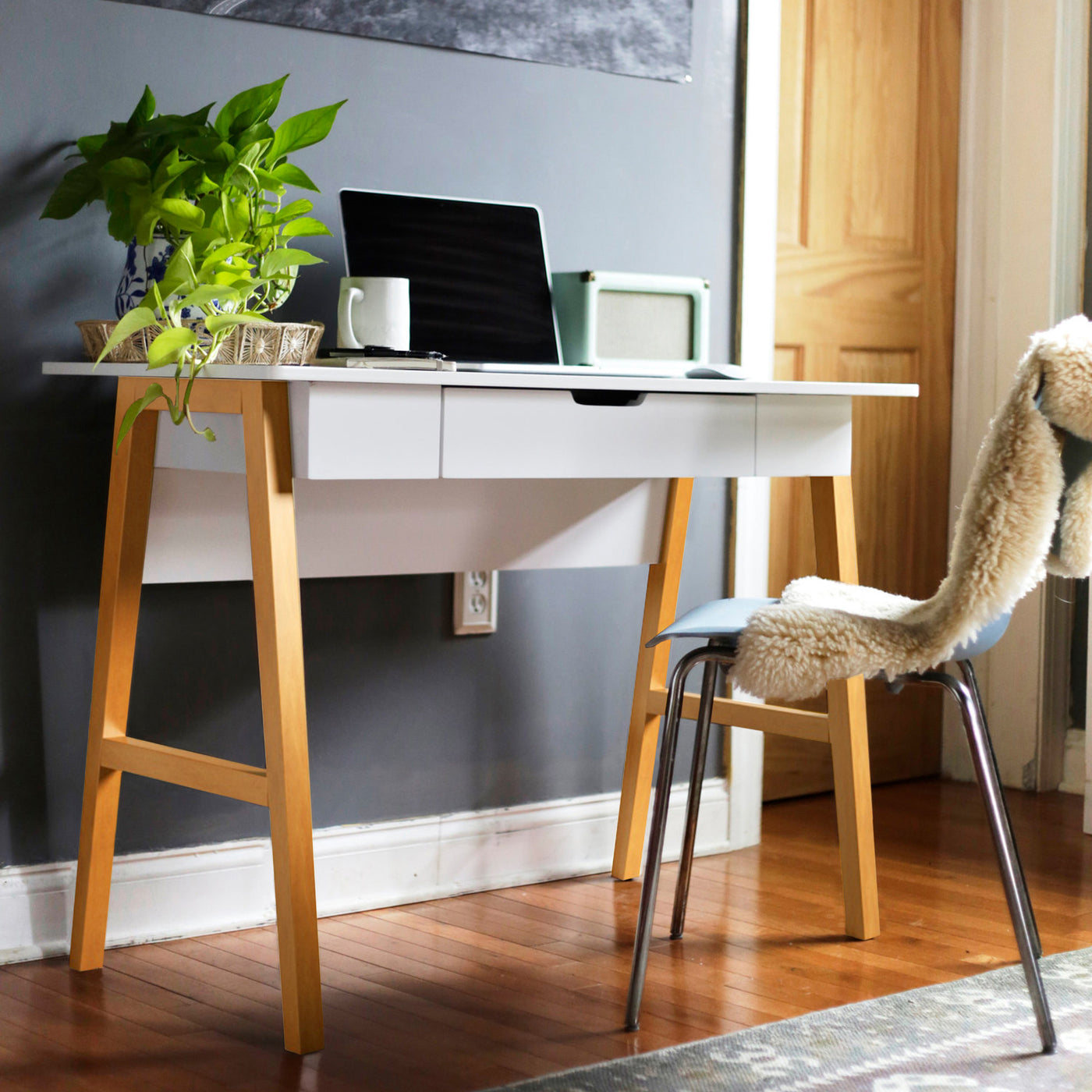 Telos MidCentury Office Writing Computer Desk Nathan James