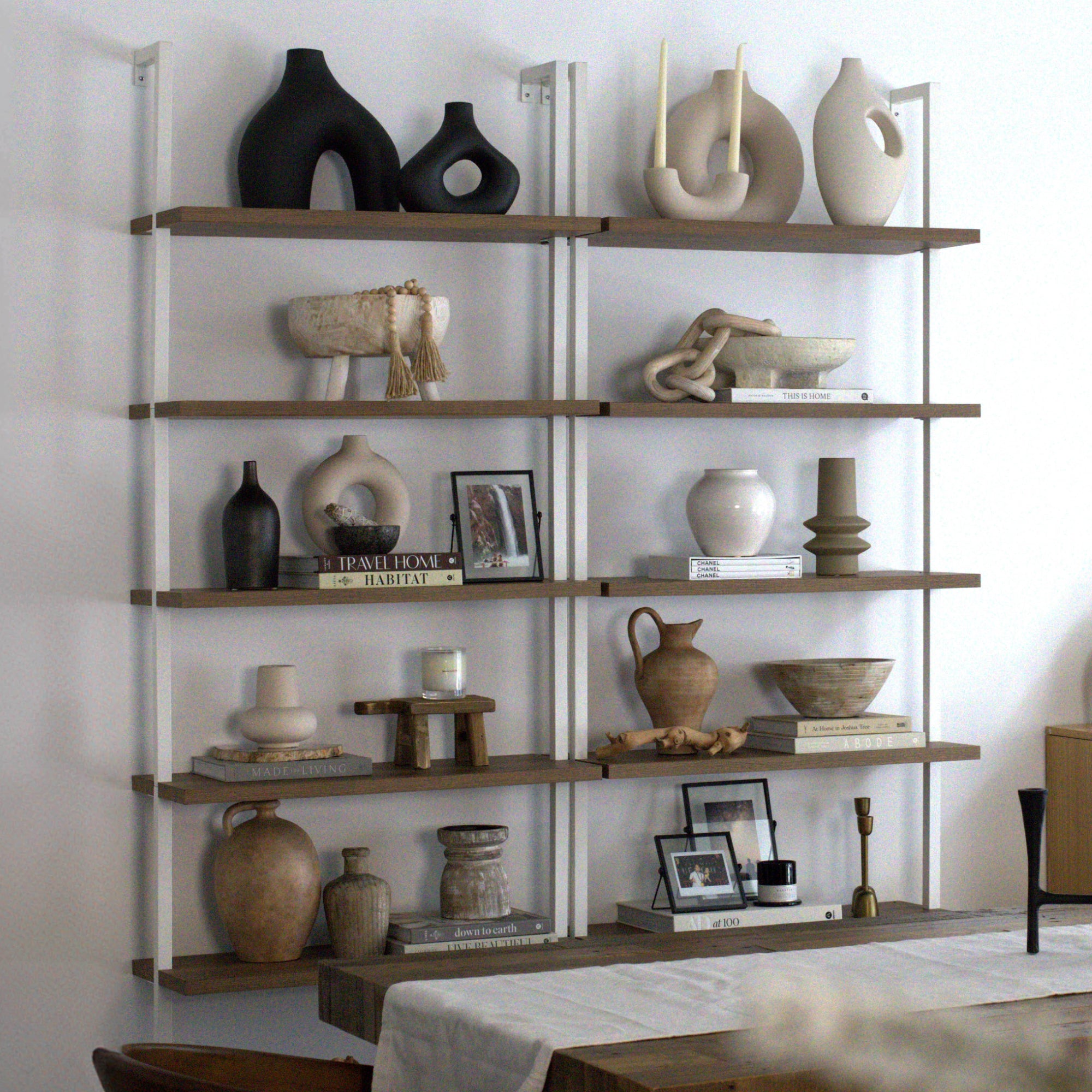 Theo Bookshelf Oak Matte White Set of 4 | Nathan James