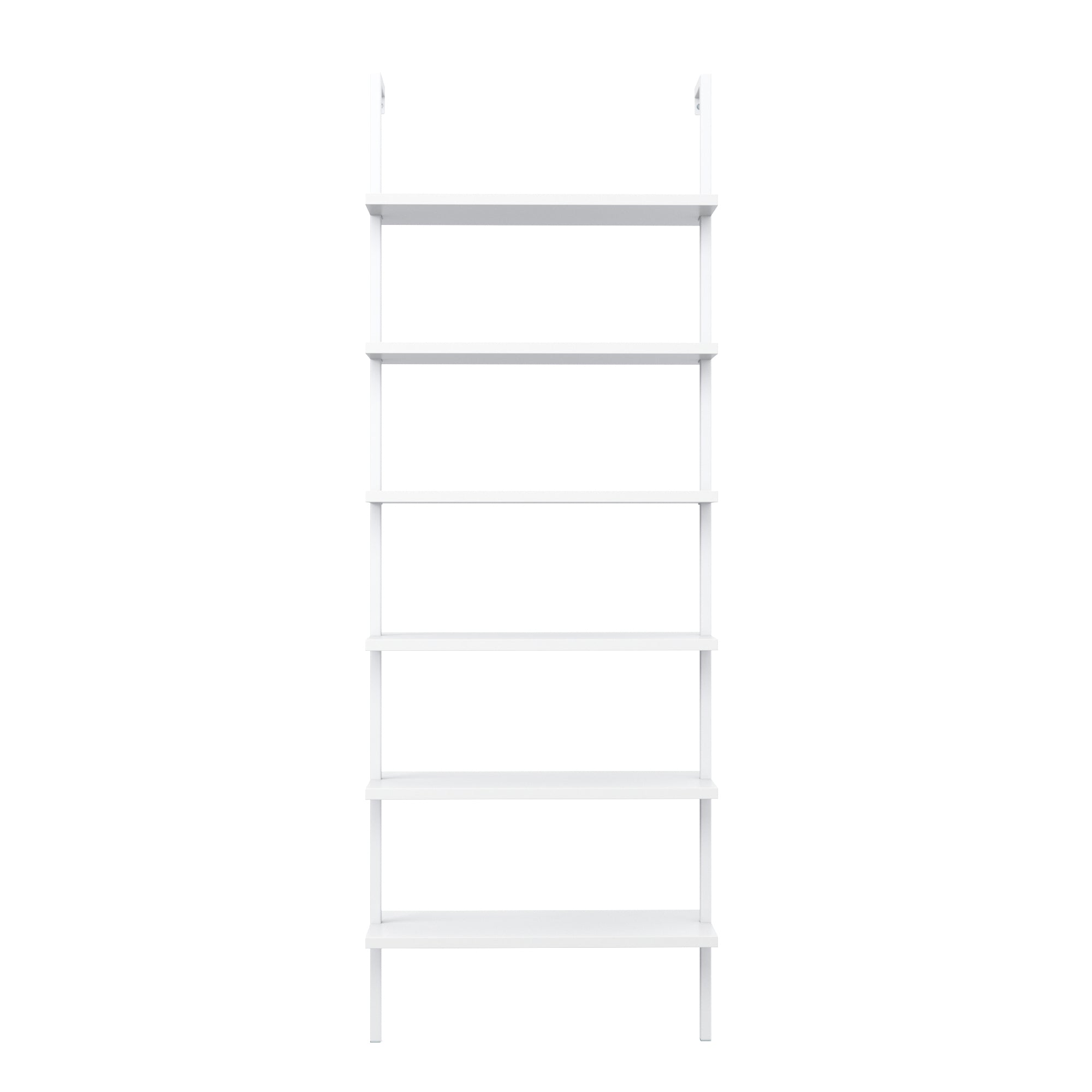 6-Shelf Ladder Bookshelf White (Set of 4) - Thumbnail 2