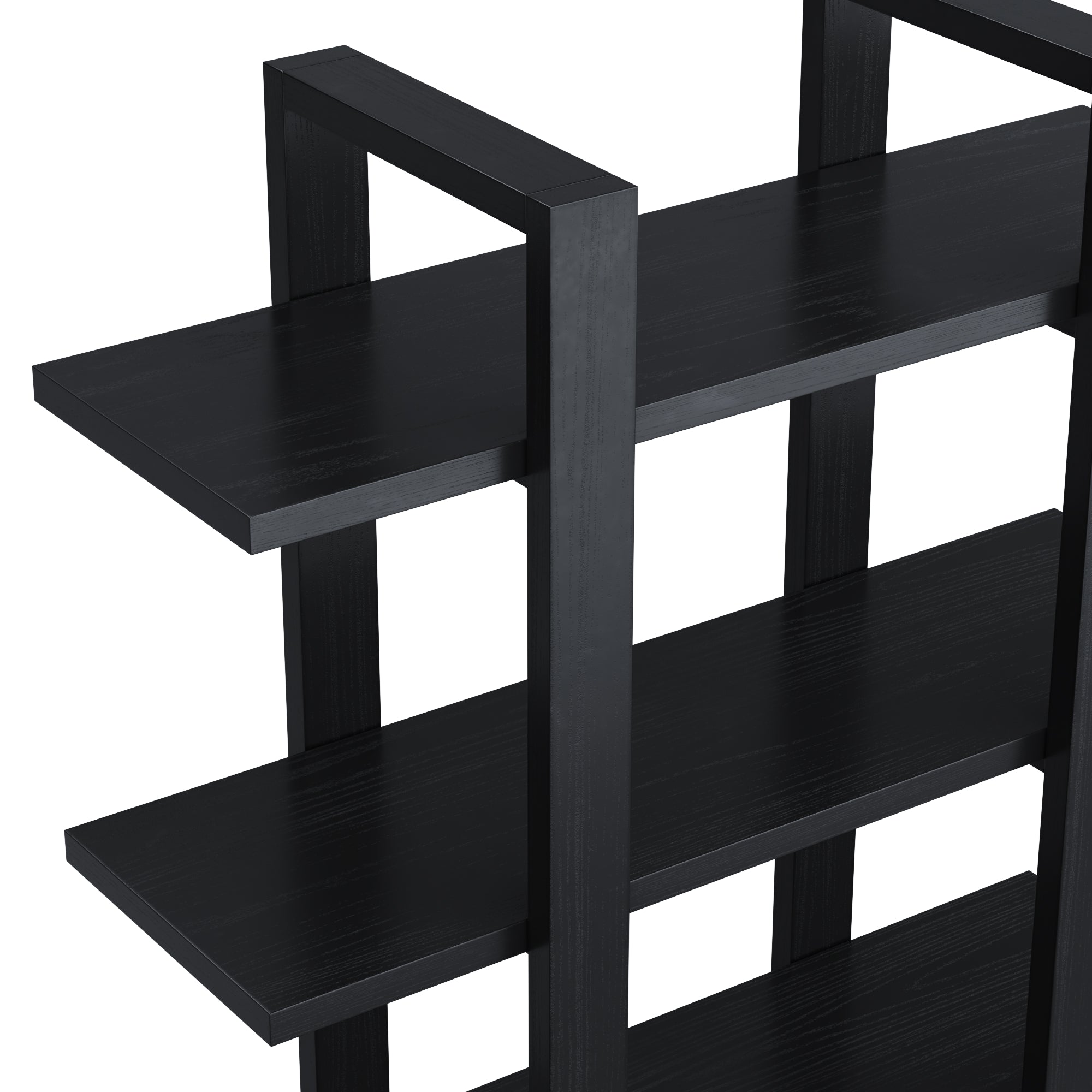Benji Wall Shelf Solid Wood Black Oak Floating | Nathan James