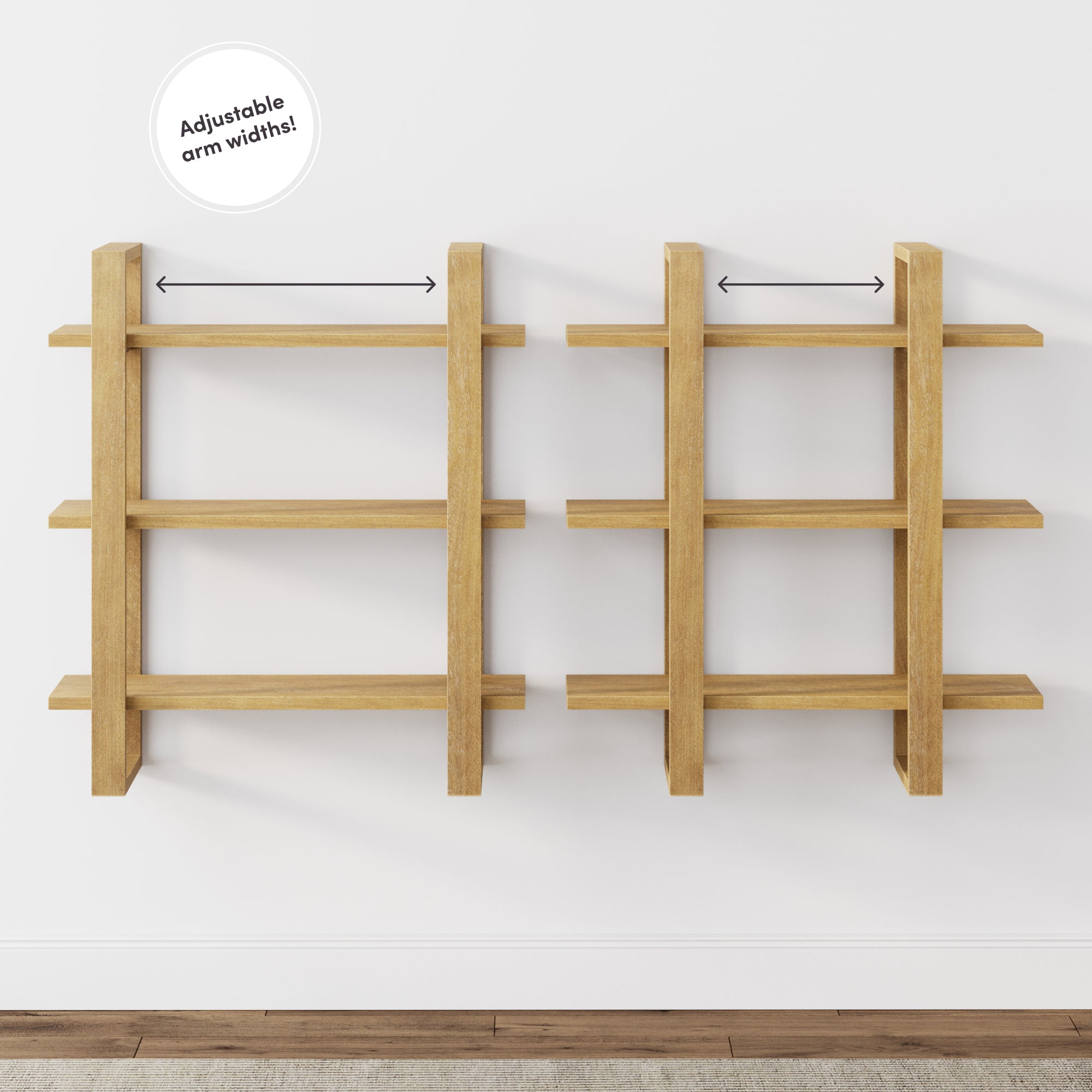 Nathan James Modular Floating Wall Shelf
