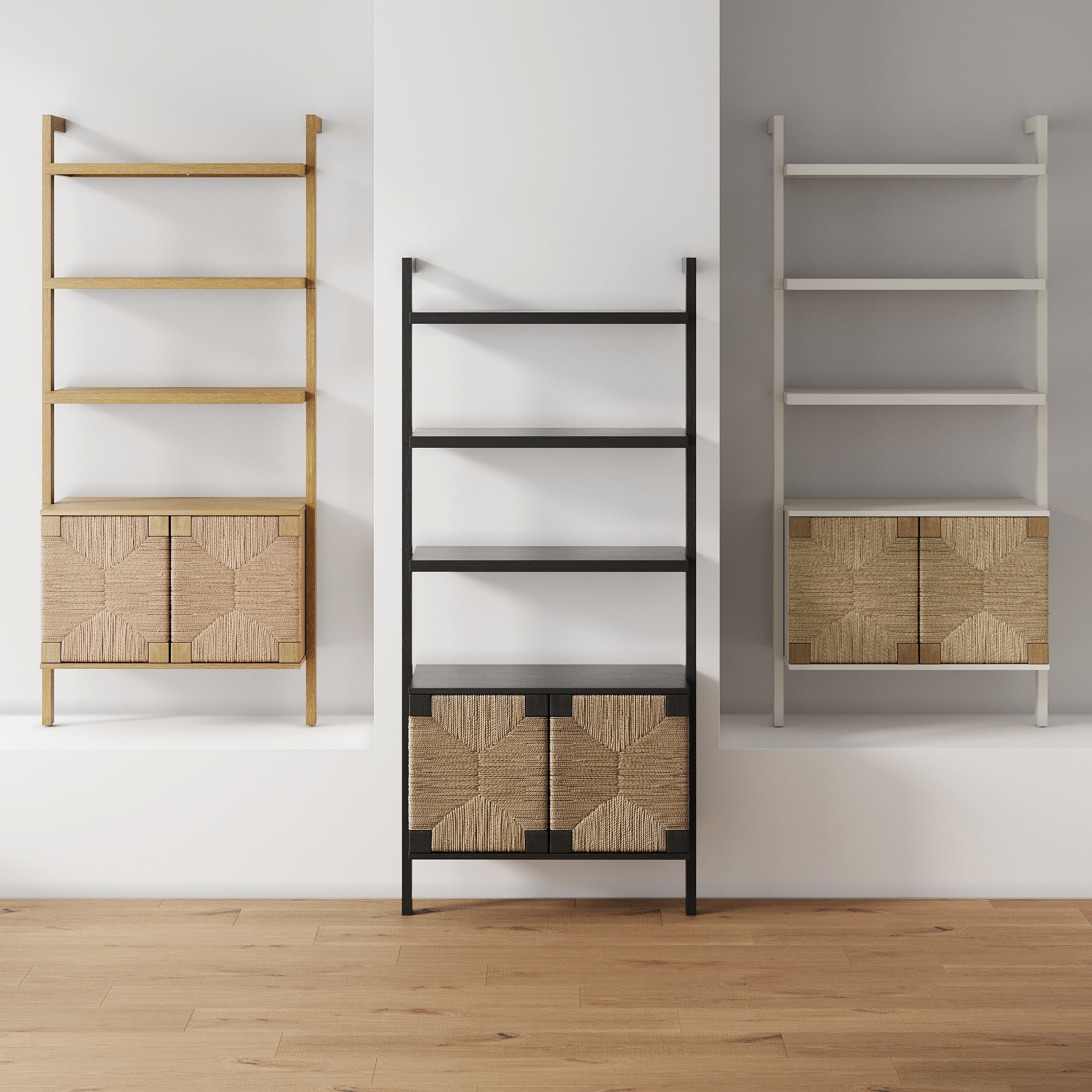 Nathan James Seagrass Wall Bookshelf - Thumbnail 3