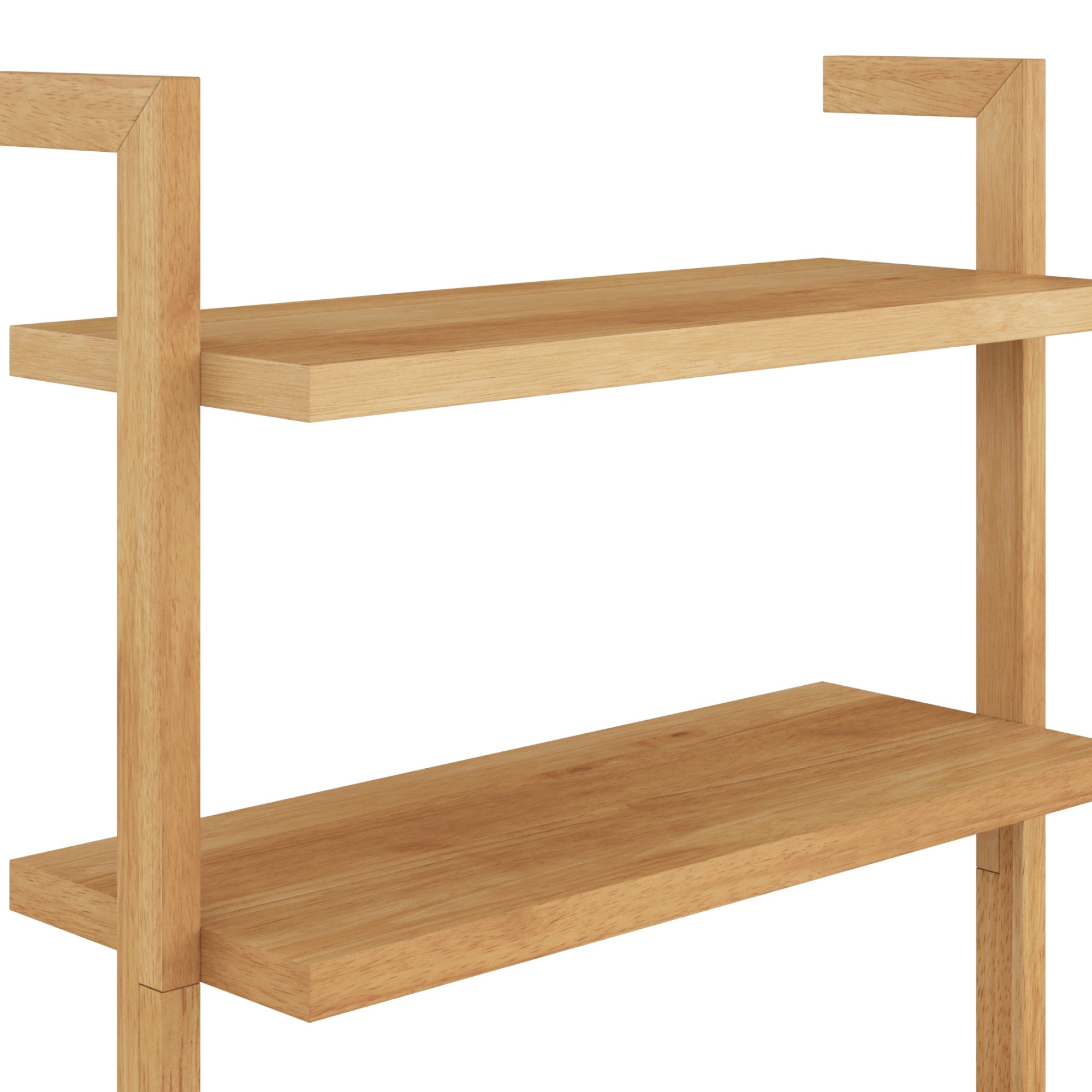 Beacon Wood 5-Shelf Ladder Wall Bookshelf | Nathan James