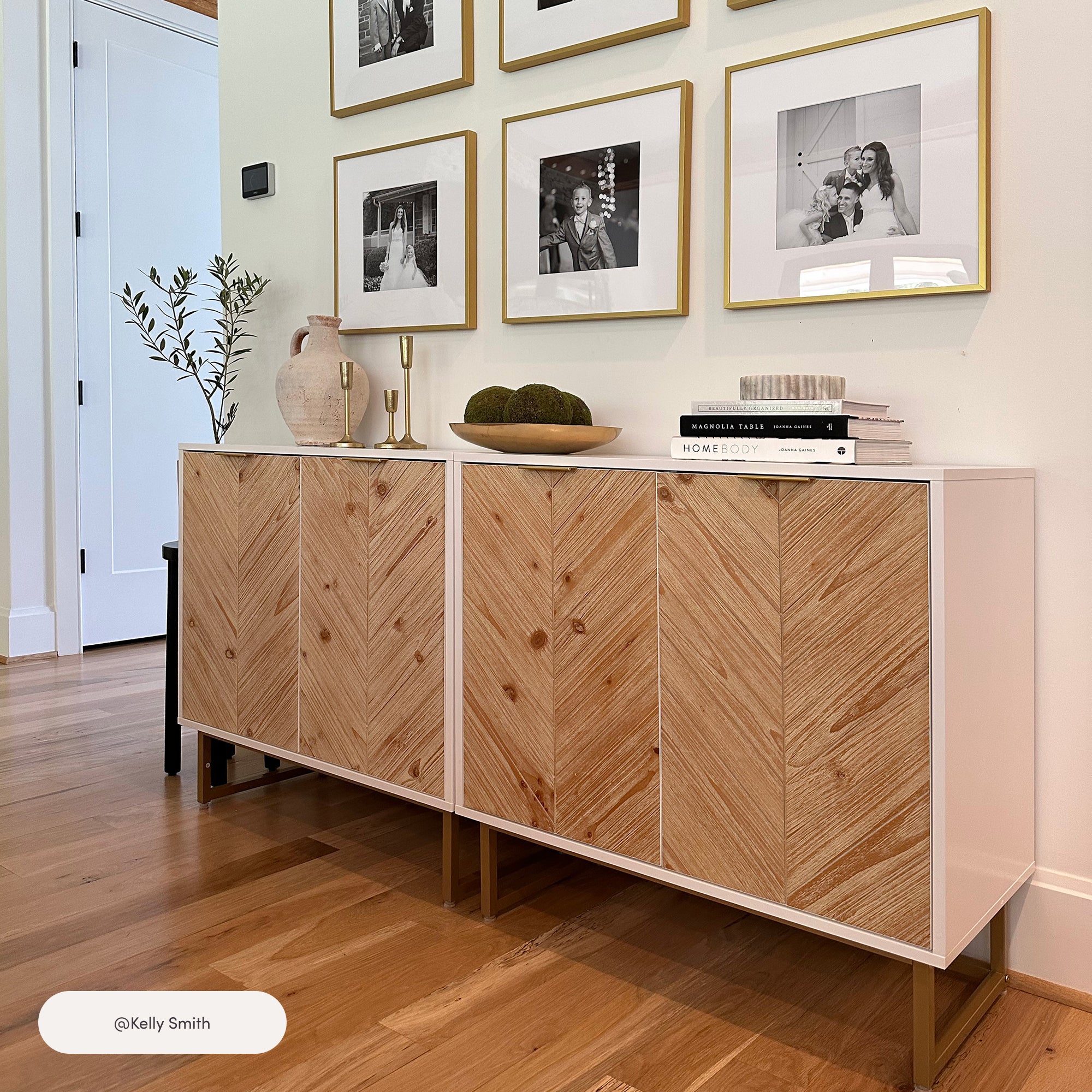 Enloe Matte White Wood Modern Console | Nathan James