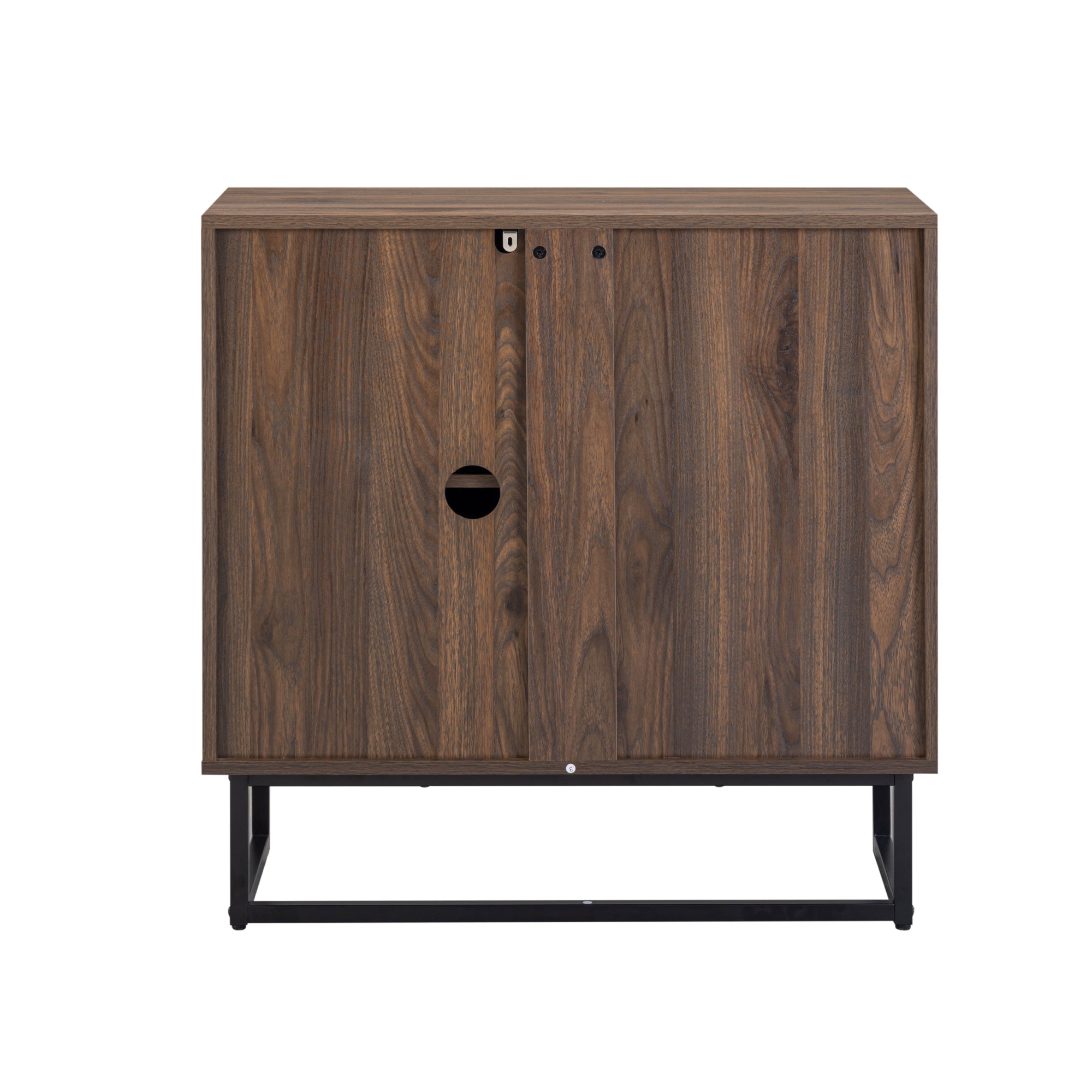 Enloe Credenza Walnut Herringbone Set of 3 | Nathan James