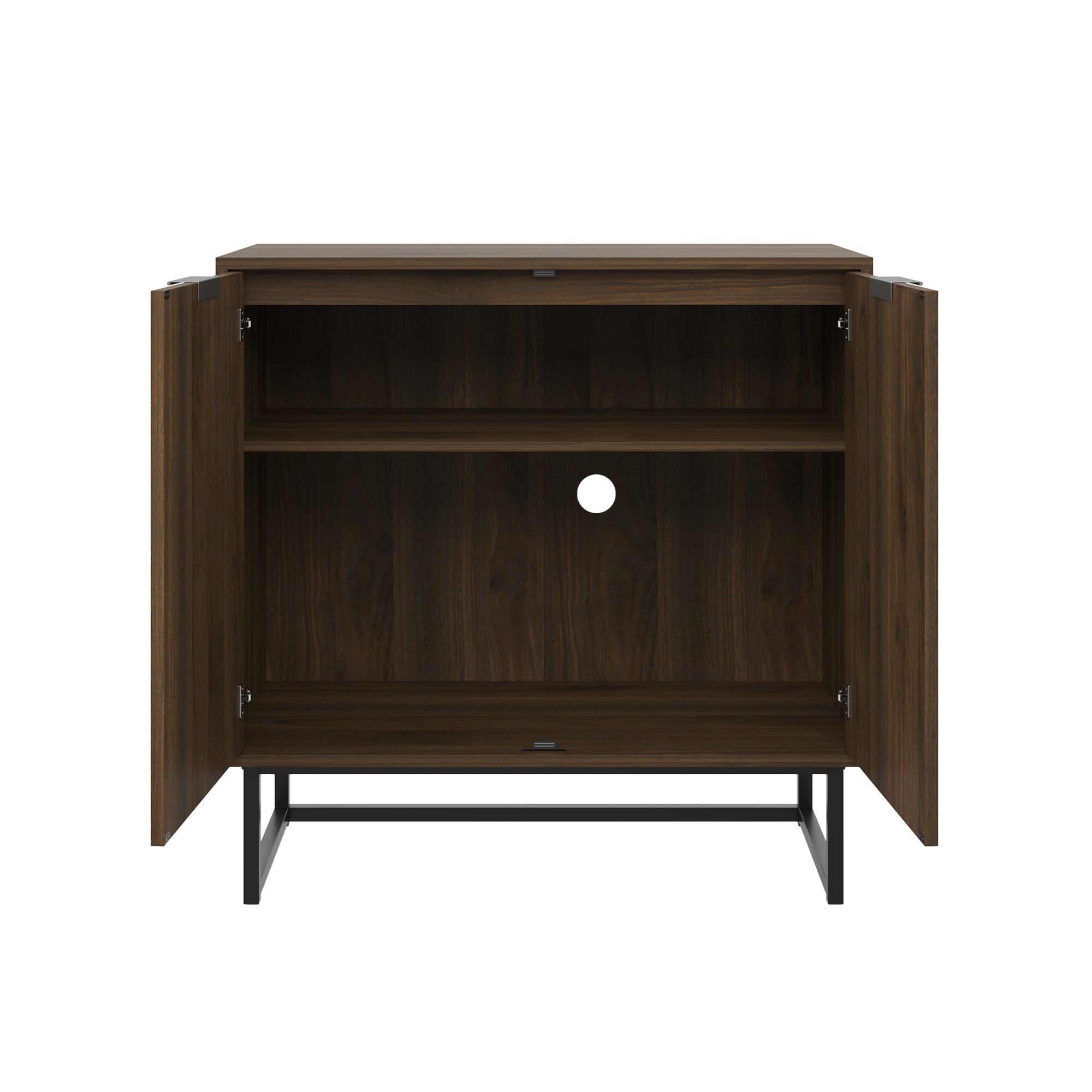 Nathan James Herringbone Storage Cabinet Credenza - Thumbnail 5