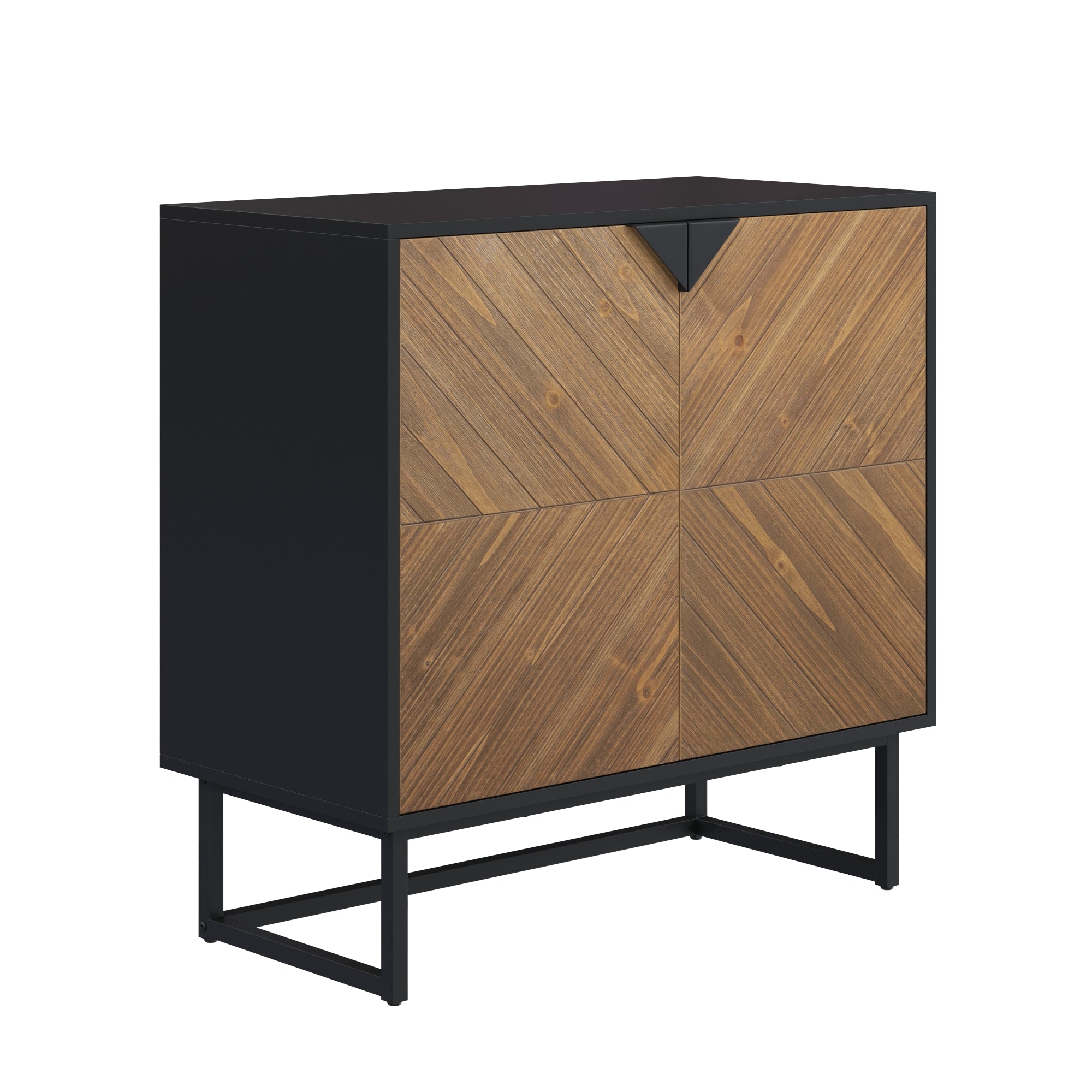 Large Brushed Fir Credenza Console Table