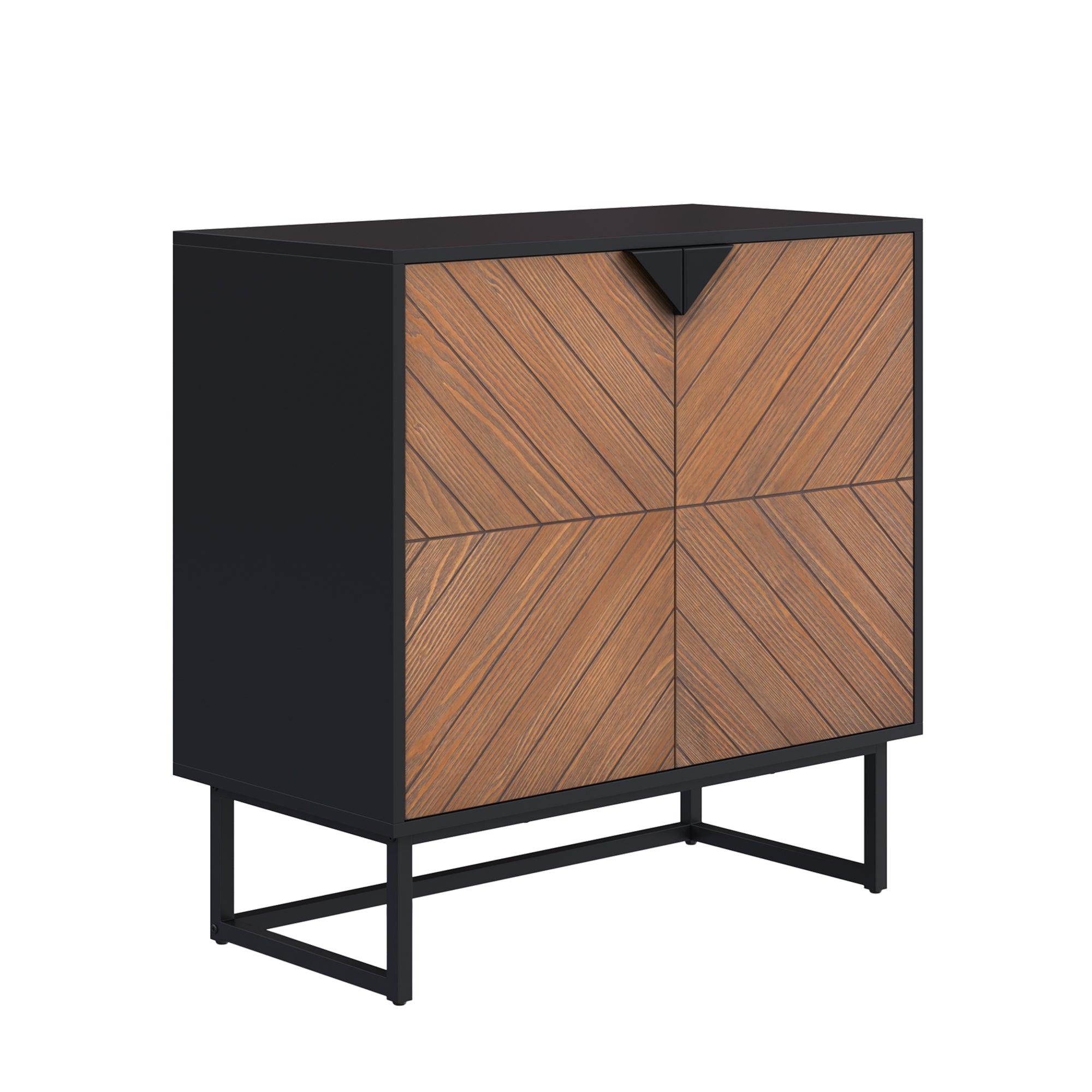 Wood 2-Door Storage Cabinet - Thumbnail 3