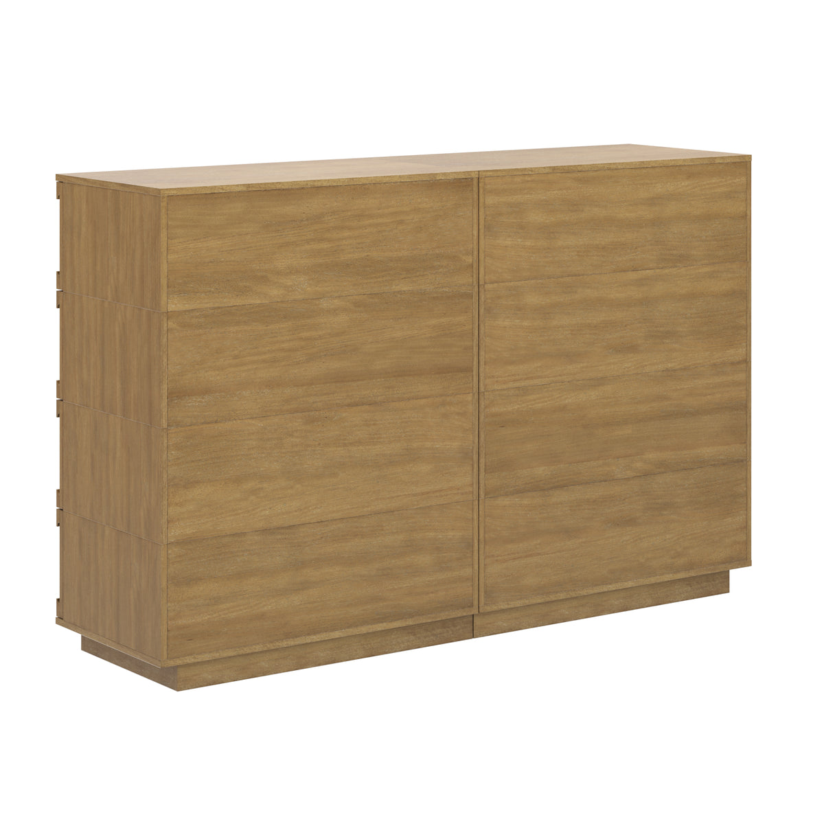 Mid-Century Modern Wood Stackable 8-Drawer Dresser Brown - Nathan James