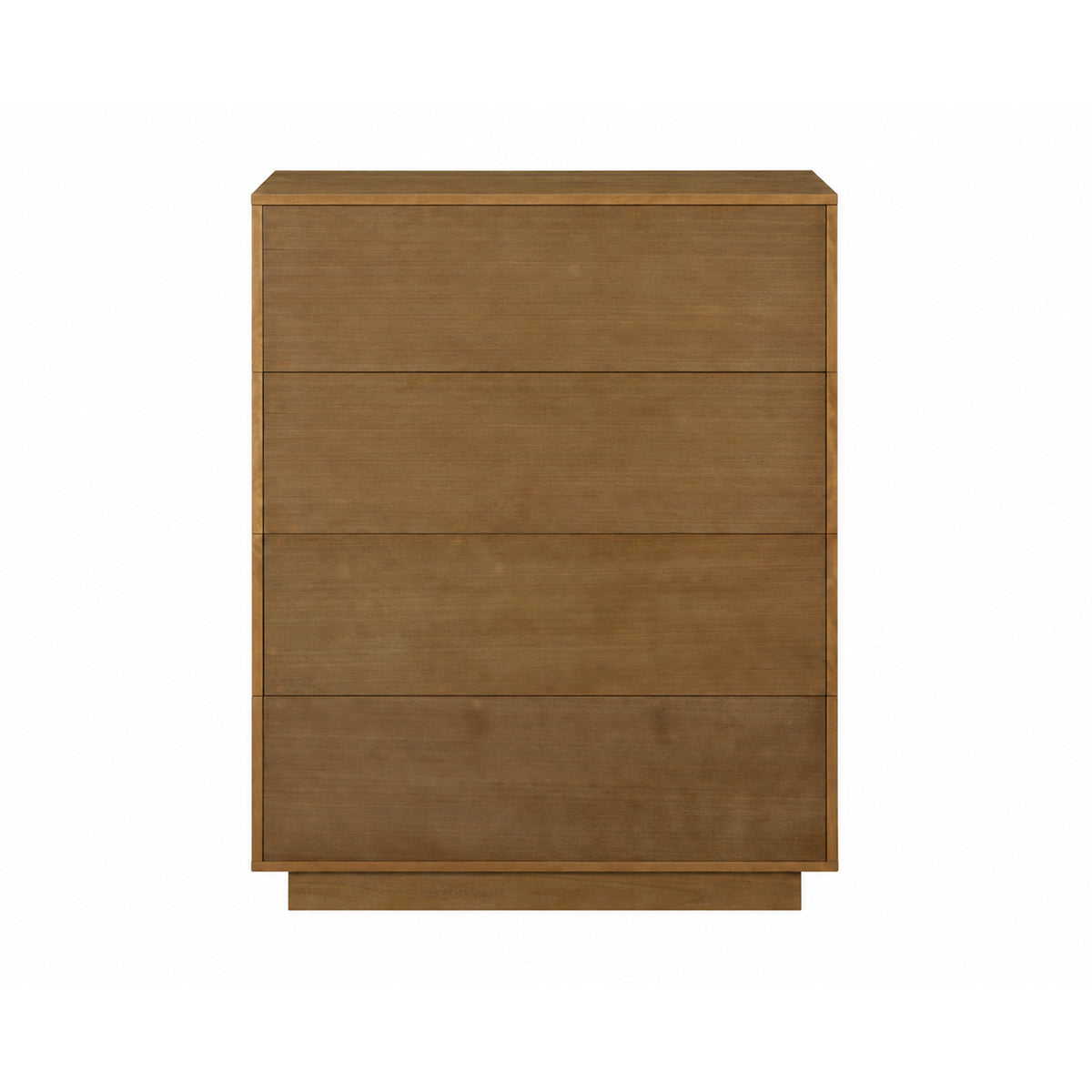Modern Wood Stackable 4-Drawer Wavy Dresser Light Brown - Nathan James