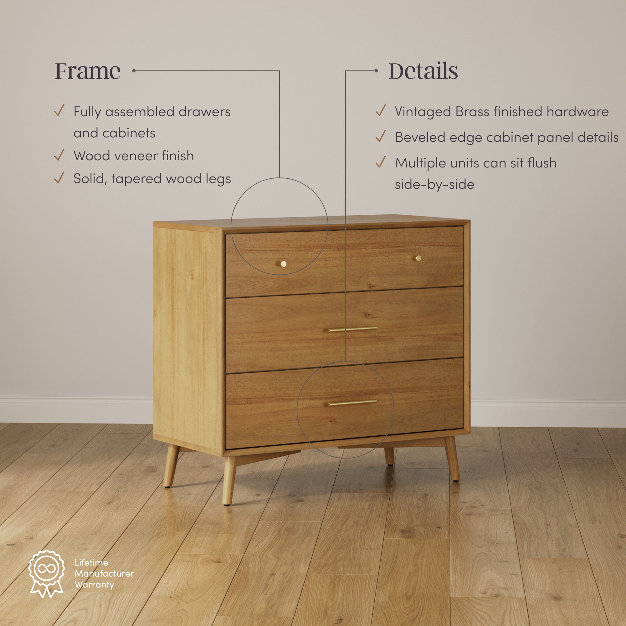 あさみん☆Drawer☆ パフショートスリーブ　☆定価30,240円 Amazon.com: Nathan James Jasper Mid Century Modern 3-Drawer