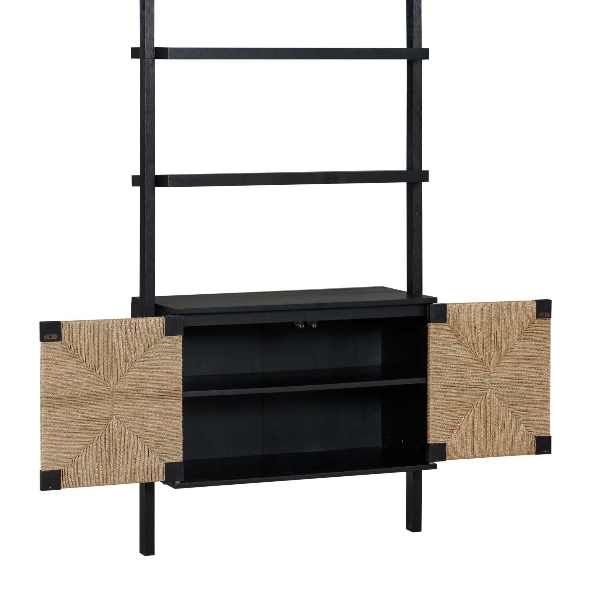Beacon Seagrass Bohemian Entertainment Center Black | Nathan James