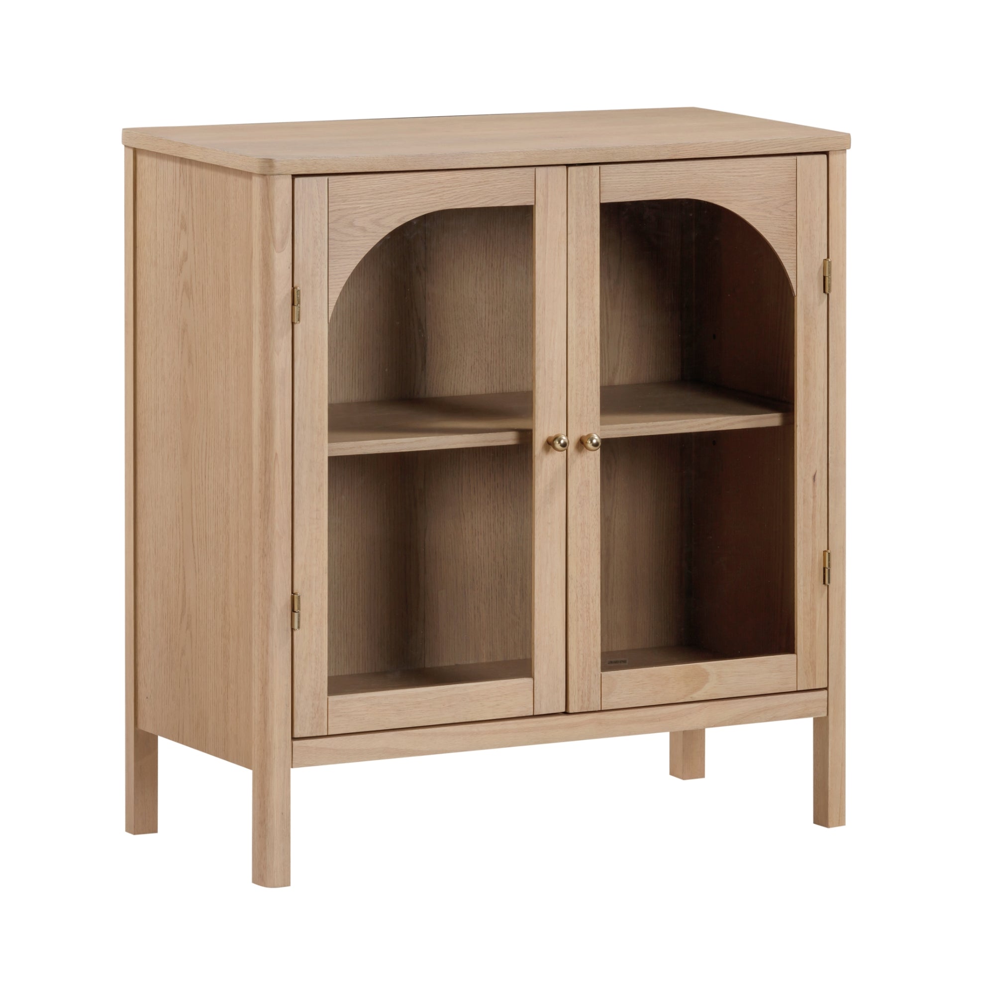 Mason Storage Cabinet Wood Raw Oak Curio | Nathan James