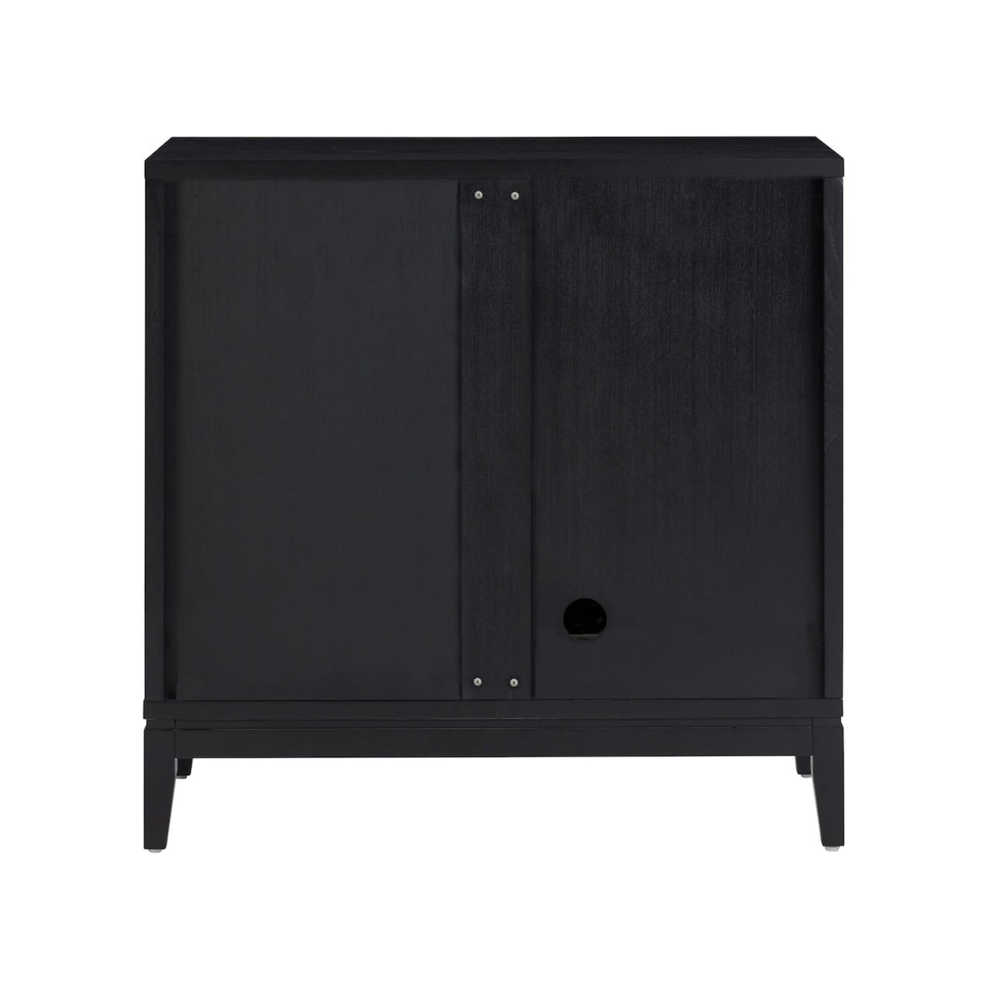 Jasper Boho Wood Fluted Large Console Black | Nathan James