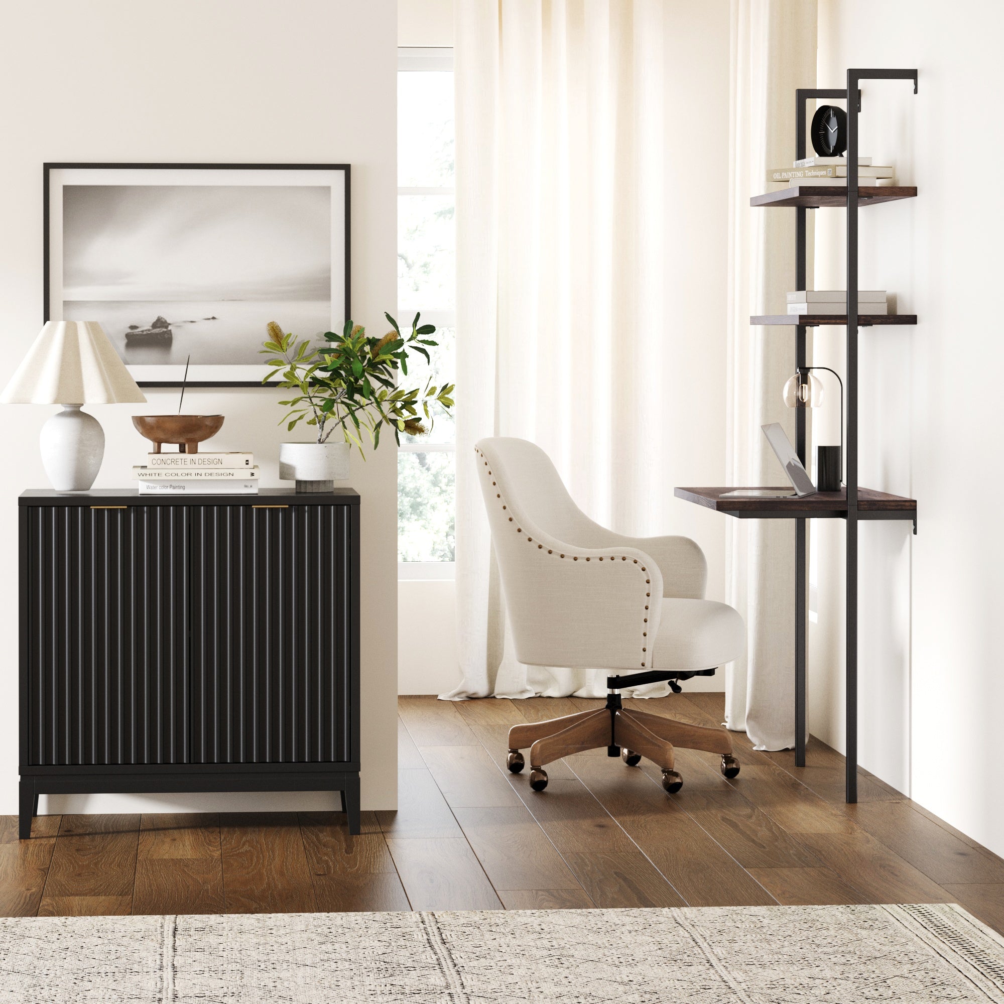 Nathan James Fluted Storage Cabinet - Thumbnail 4