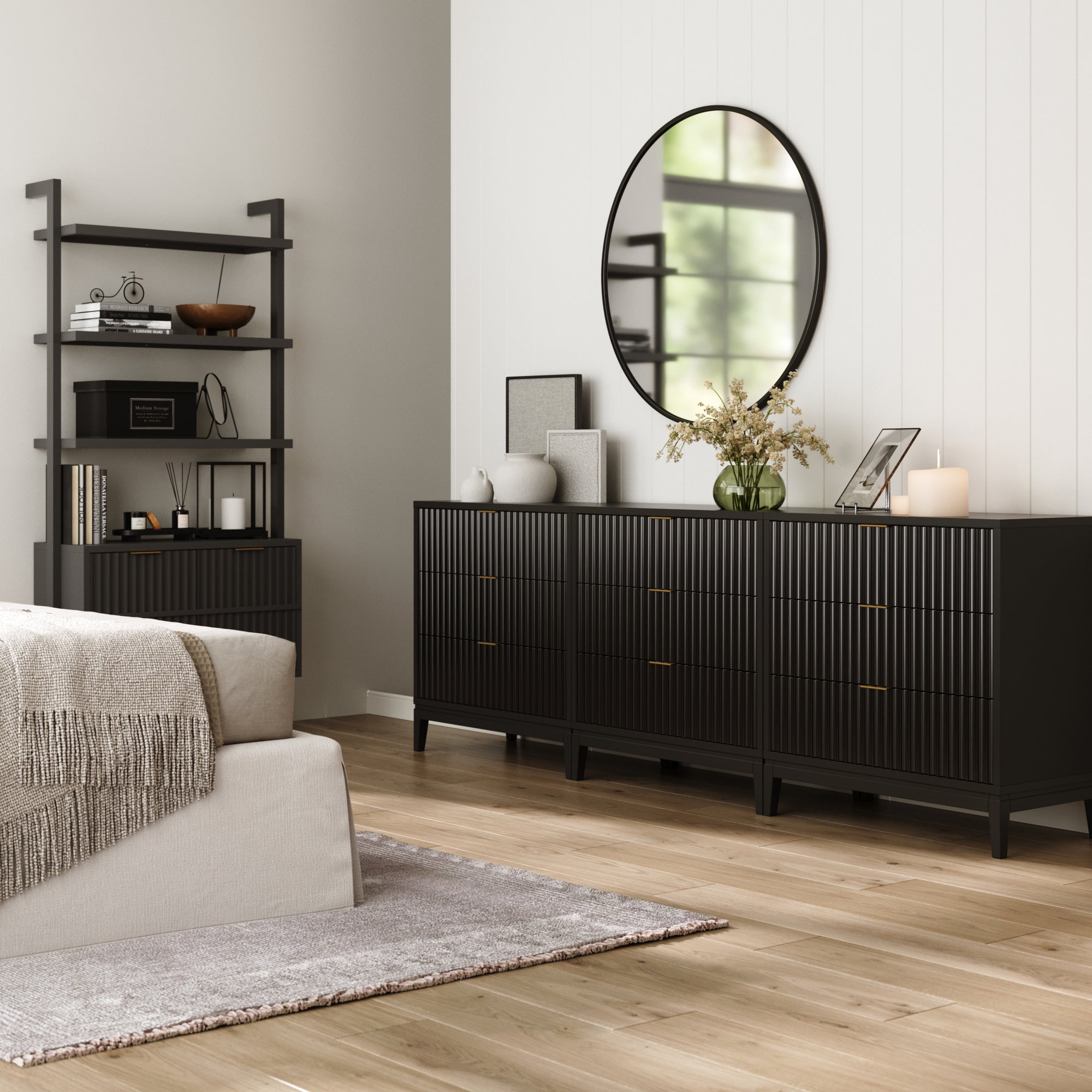 Mid-Century 9-Drawer Extra Large Dresser - Thumbnail 4