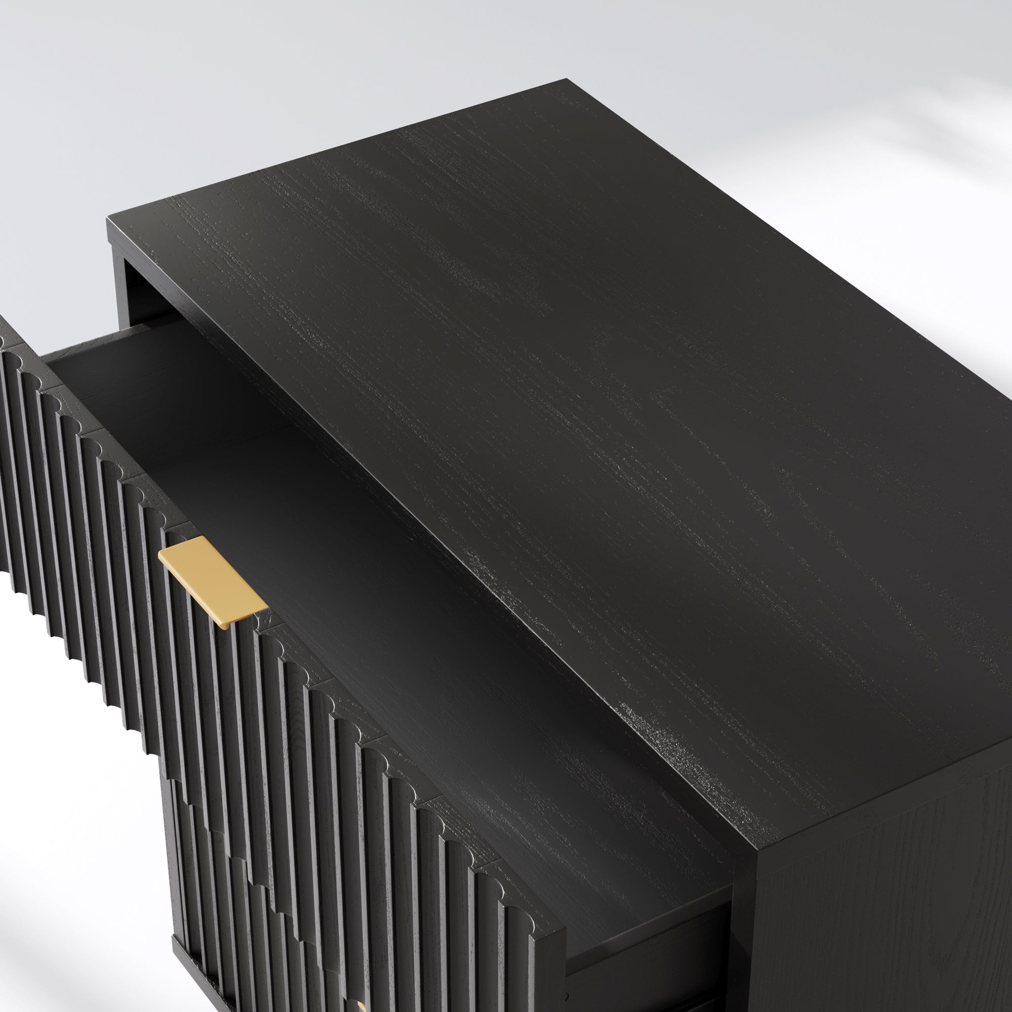 黒檀パーテーション Jasper Dresser Black Oak Modular 9-Drawer Stackable | Nathan James