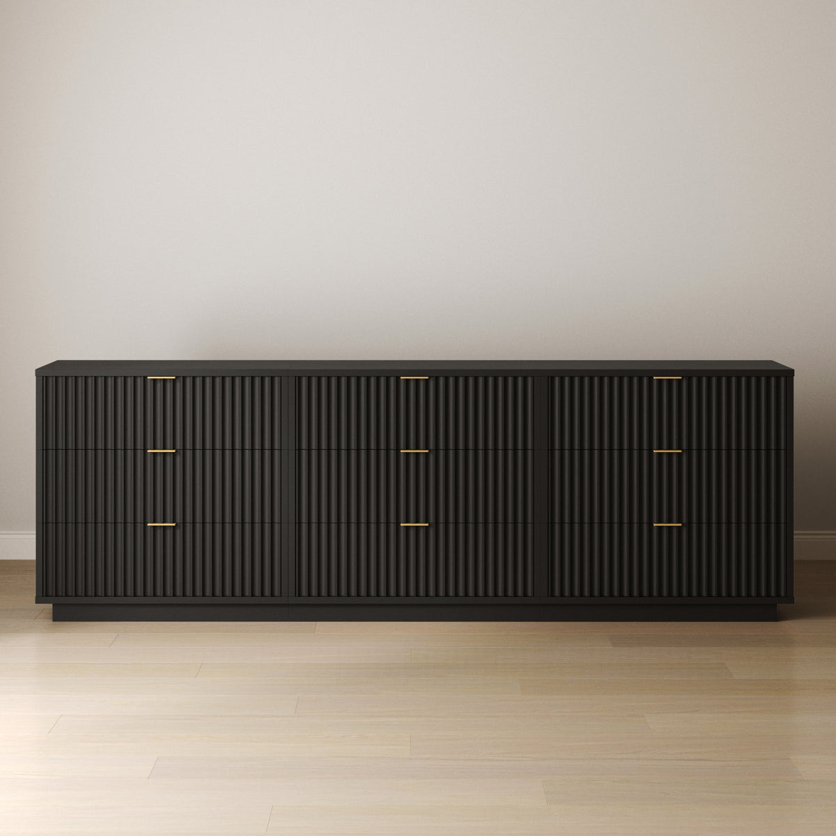 Modern Stackable 9-Drawer Modular Dresser Black Oak - Nathan James