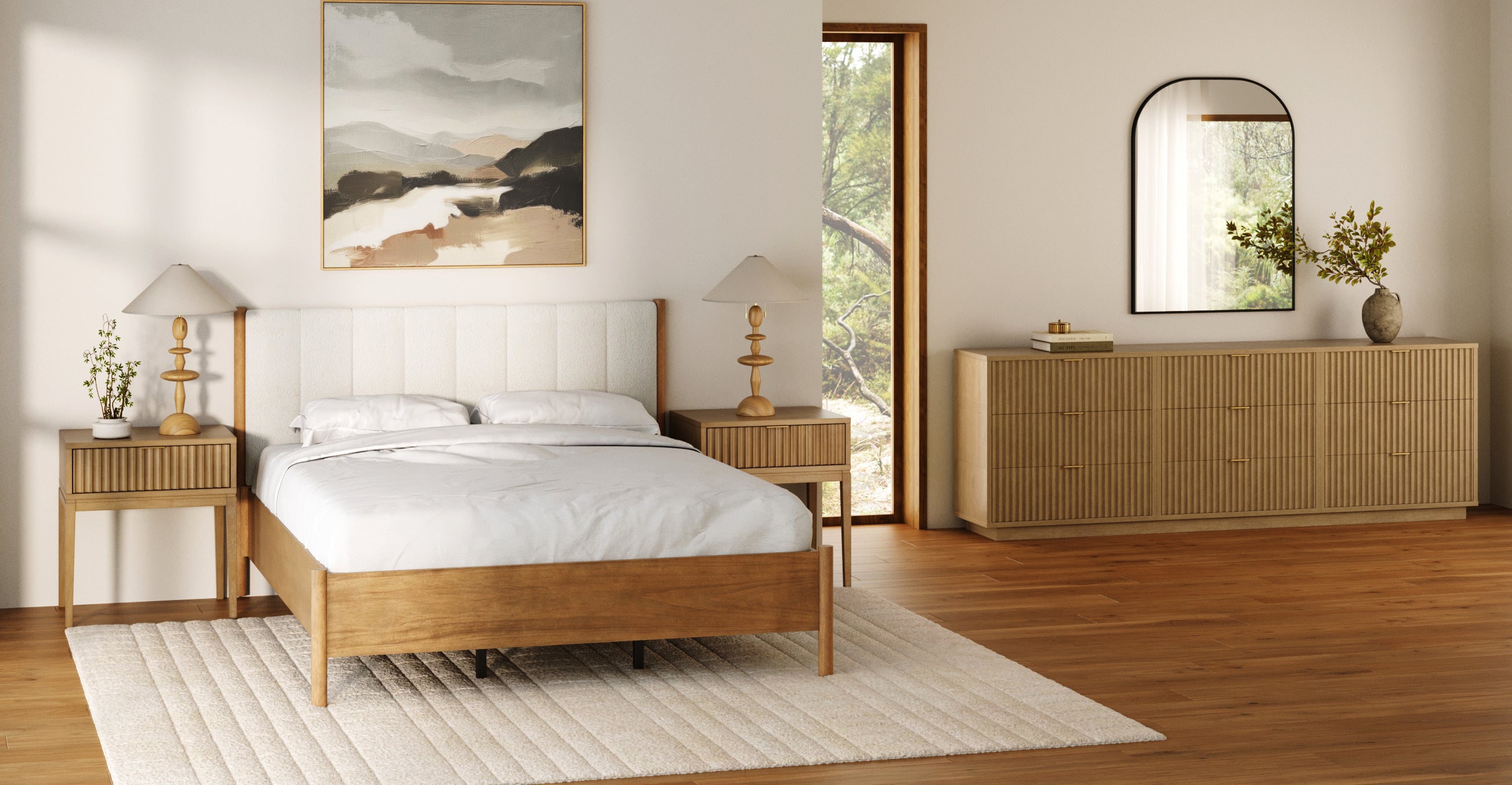 Jasper Dresser Modular 9-Drawer Light Brown | Nathan James