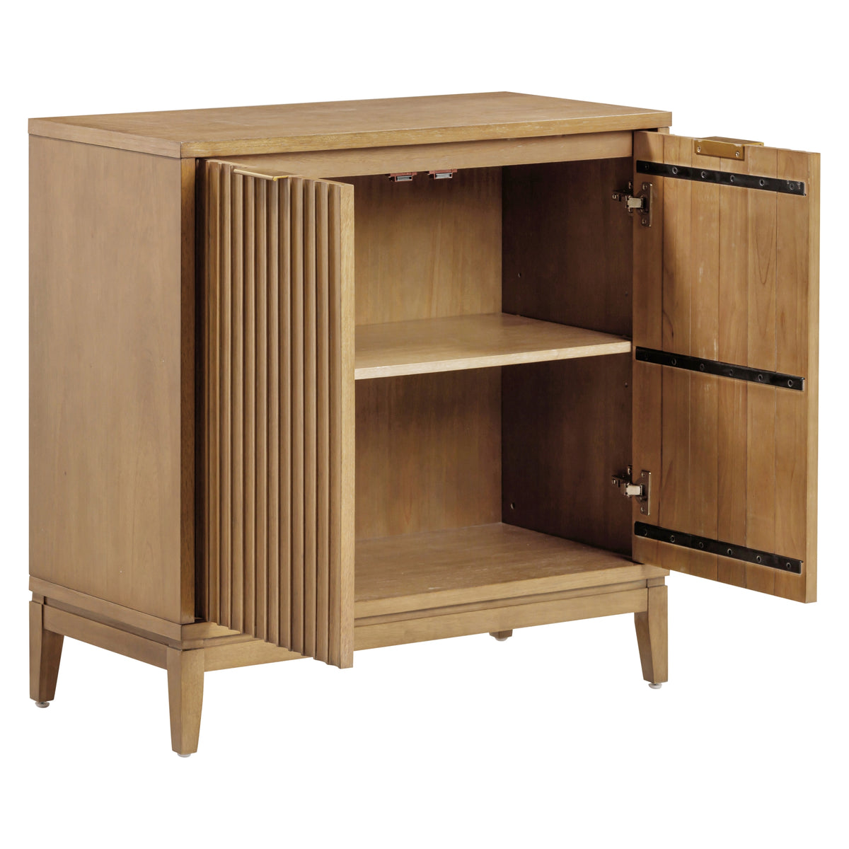 Fluted Storage Unit Jasper Fluted Storage Cabinet Light Brown Set of 3 | Nathan James