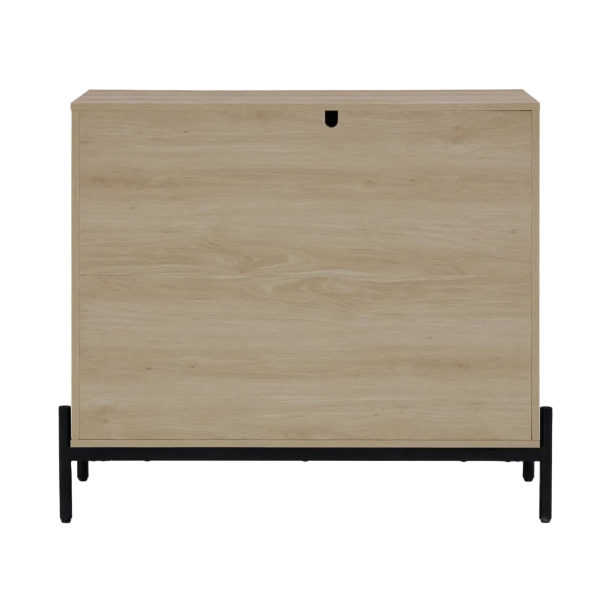 Andrew Dresser Rattan Wood Light Oak 3-Drawer | Nathan James