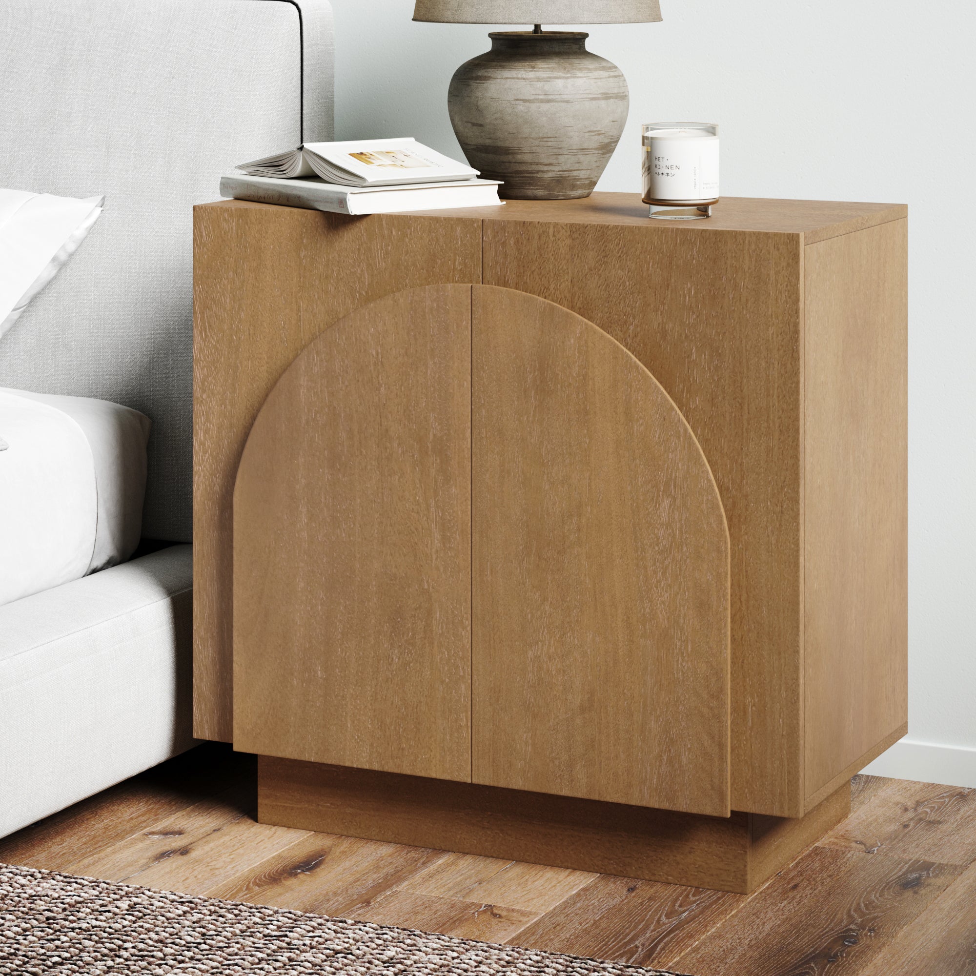 Nathan James Arched Storage Cabinet