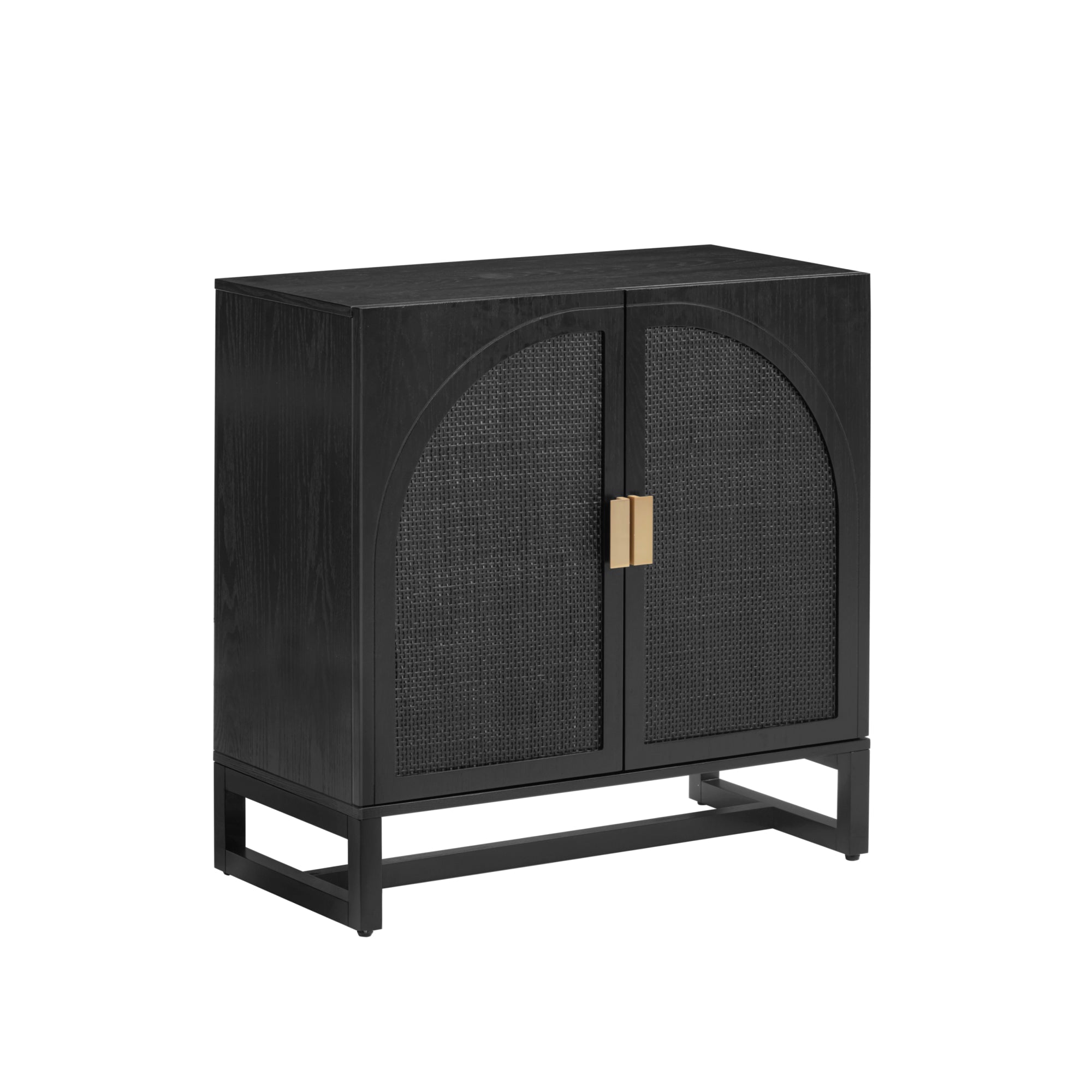 Arched Wooden 2-Door Storage Cabinet
