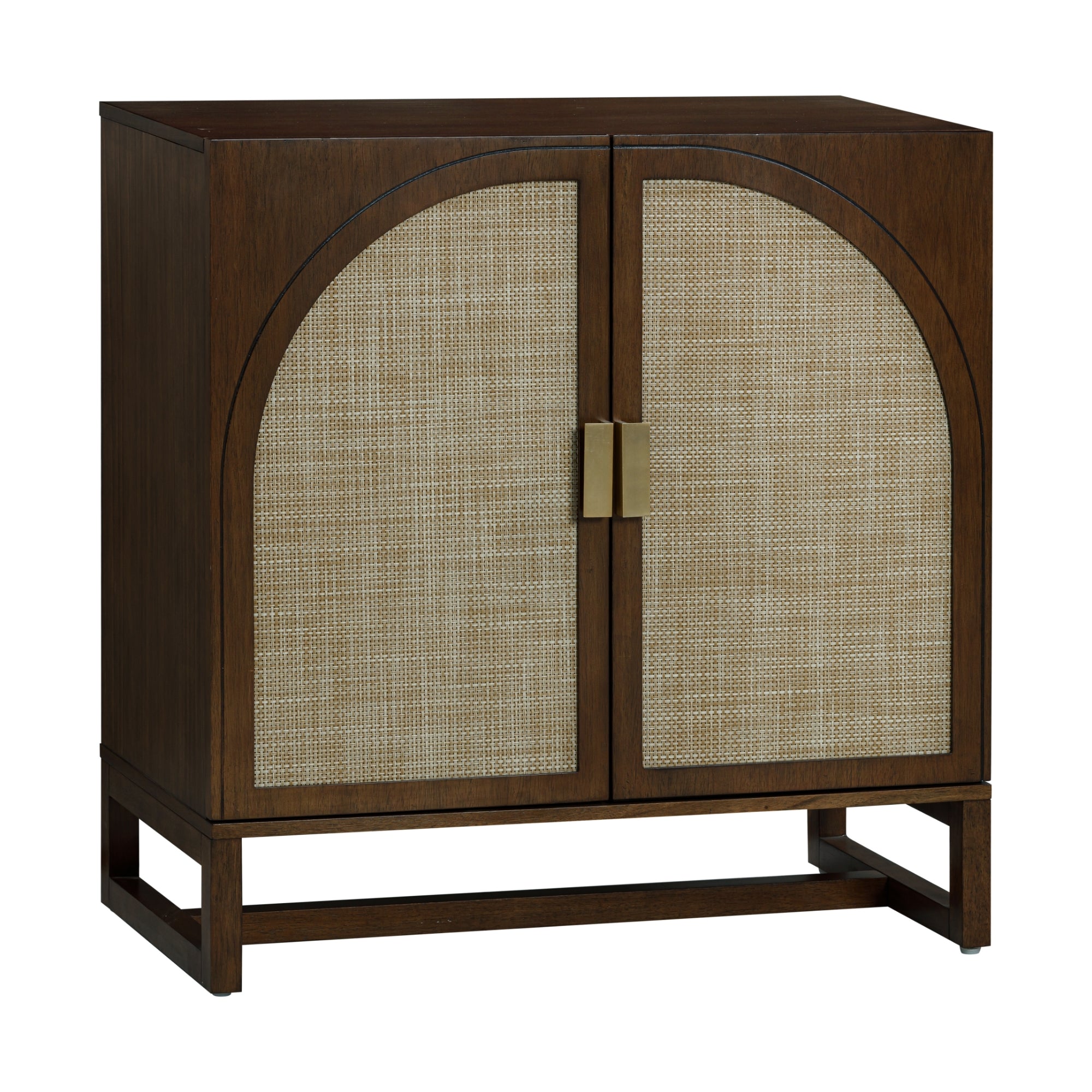 Large Arched Credenza Console Table Dark Acacia (Set of 4)