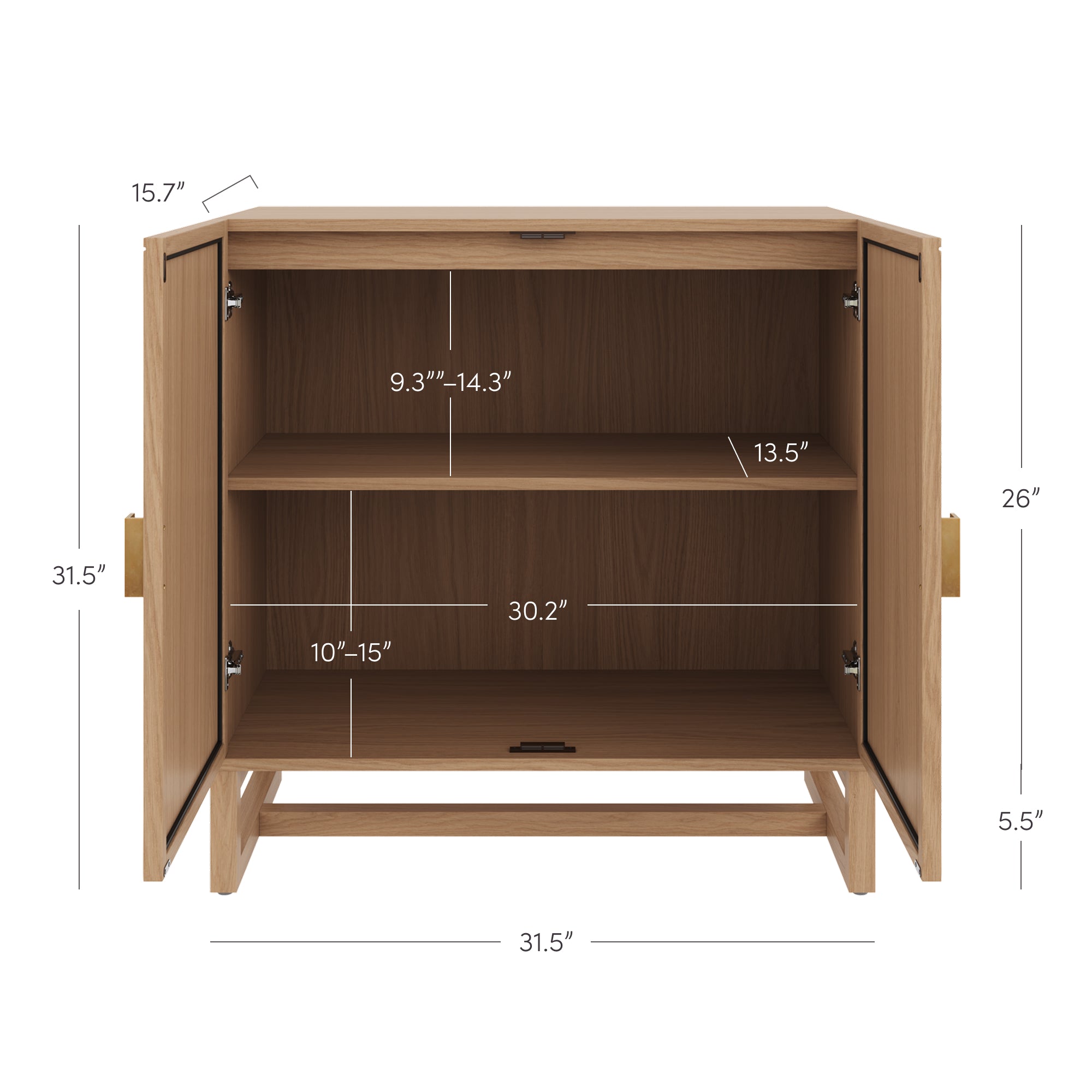 Paxton Entertainment Center Rattan Arched 65