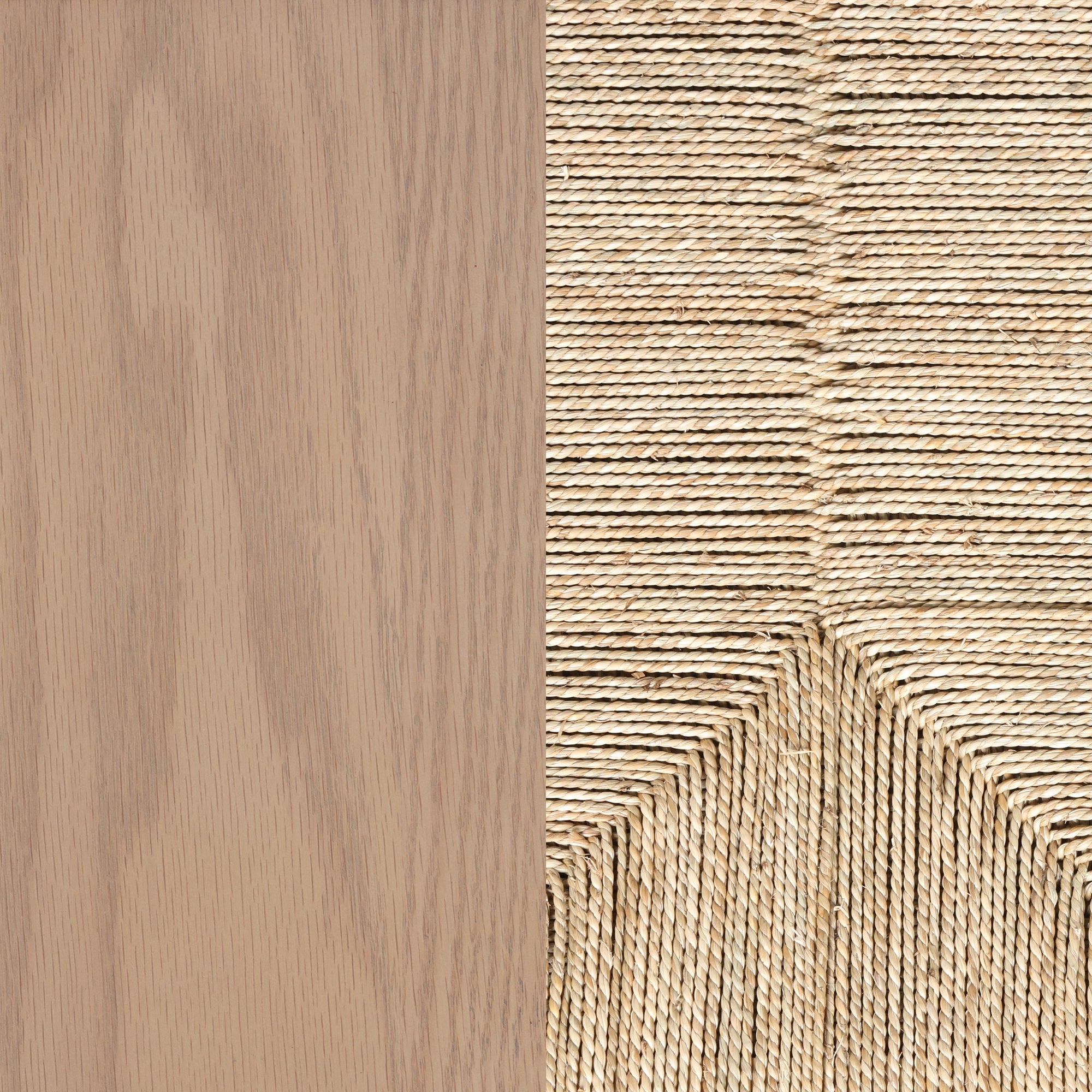 Leah Arched Storage Cabinet with Seagrass Doors | Nathan James