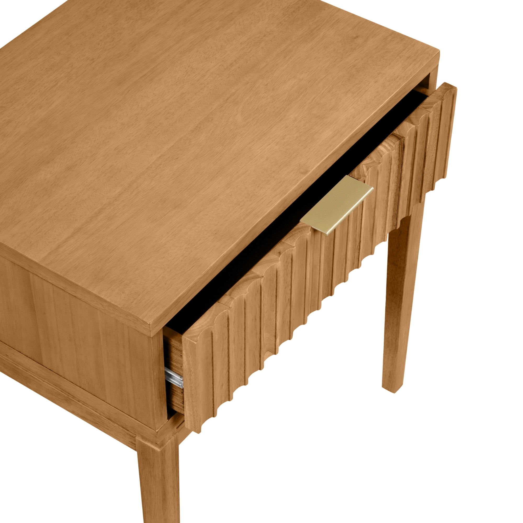 Mid-Century Fluted Nightstand - Thumbnail 4