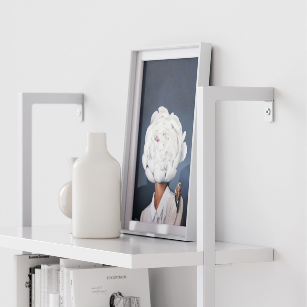 Theo Bookshelf White 6-Shelf Ladder | Nathan James