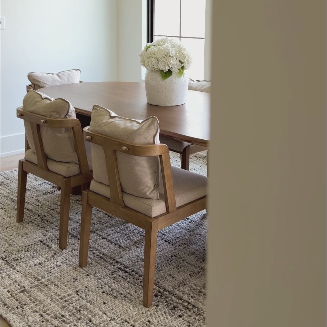 Chuck Dining Chair Scandinavian Light Brown Set of 6 | Nathan James