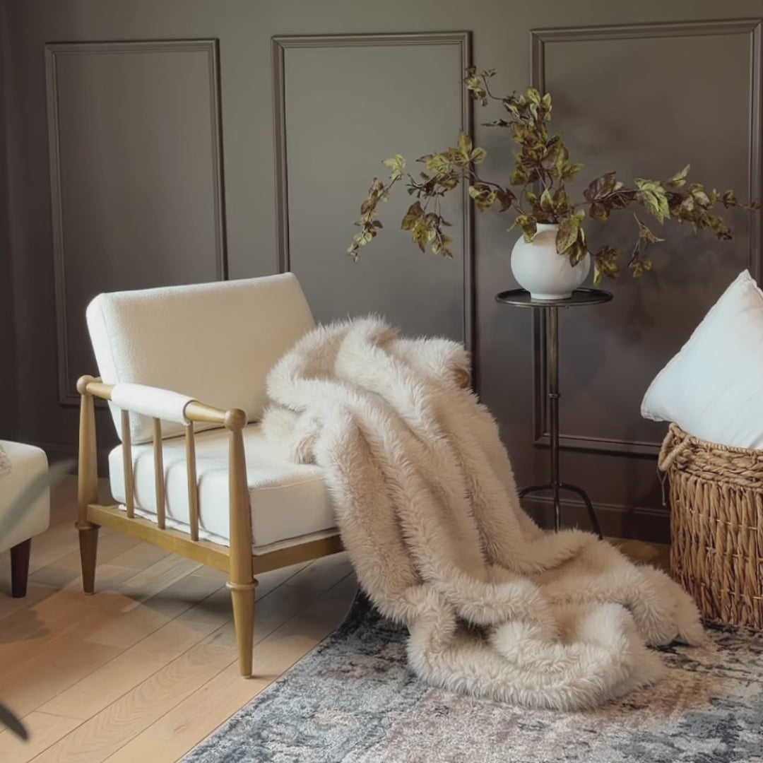 Spencer Accent Chair with Arm Boucle Cream | Nathan James