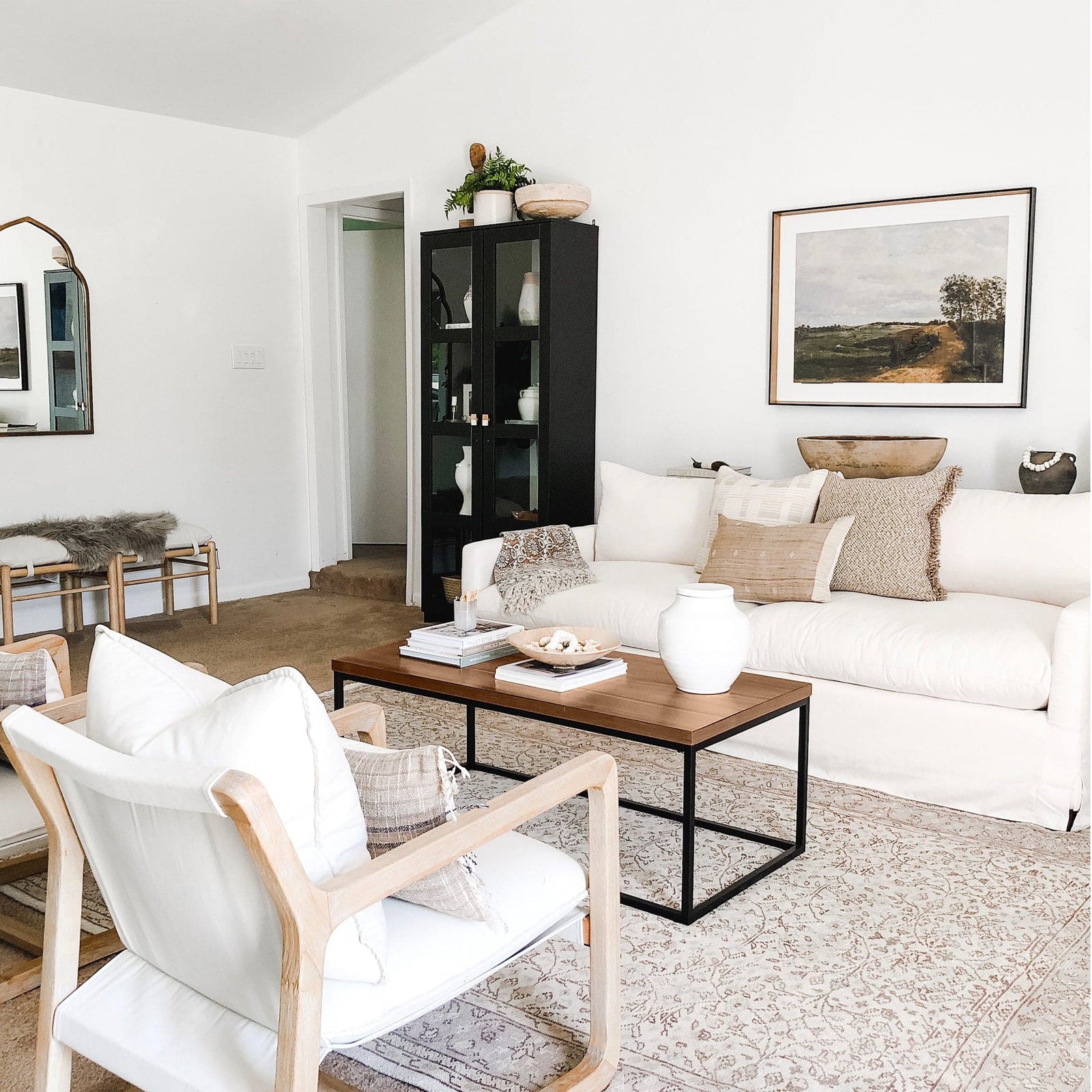 Doxa Industrial Coffee Table Wood and Metal Legs Nathan James